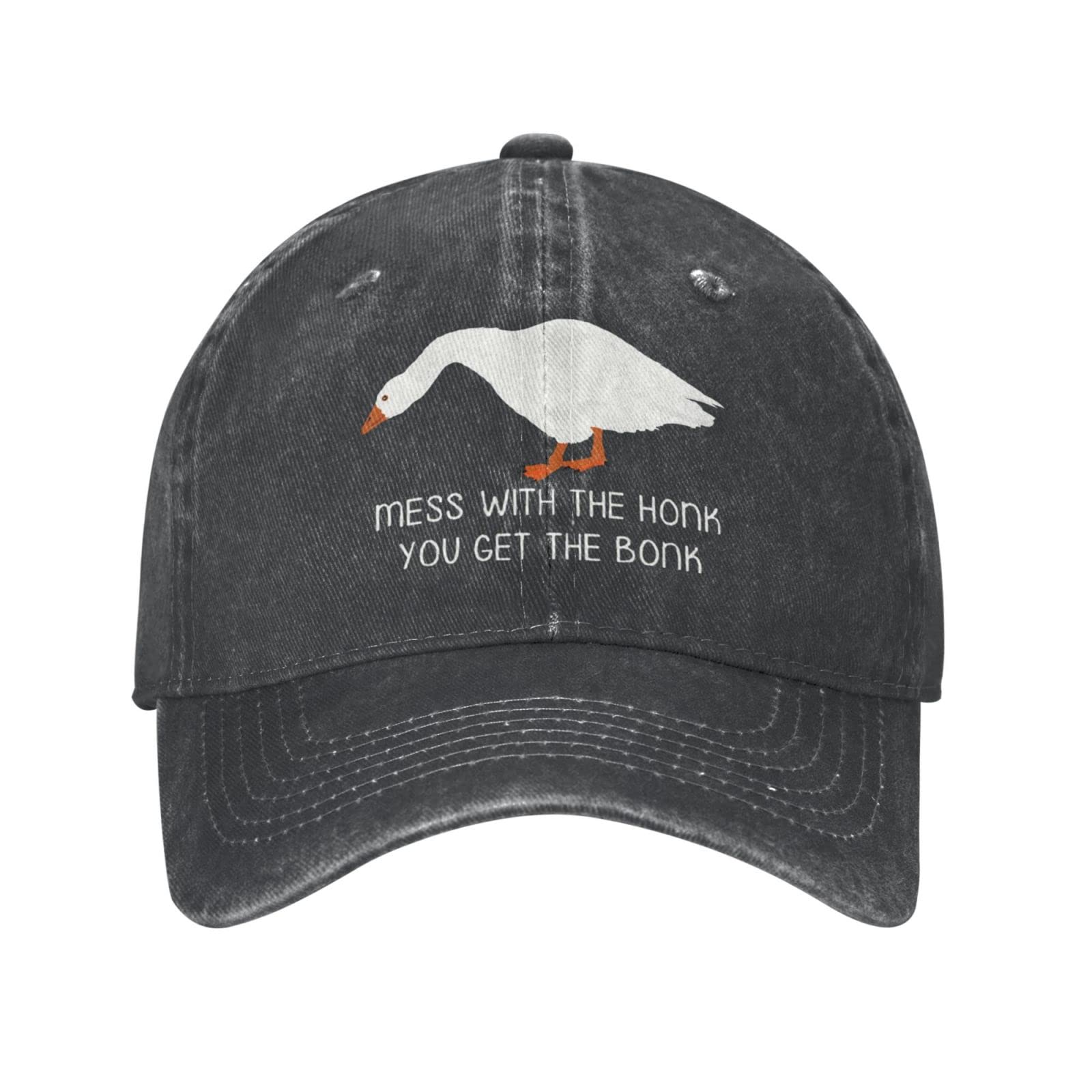 Goose Lover Hat Cap Mess with The Honk You Get The Bonk Hat Women Baseball Hats Graphic Cap