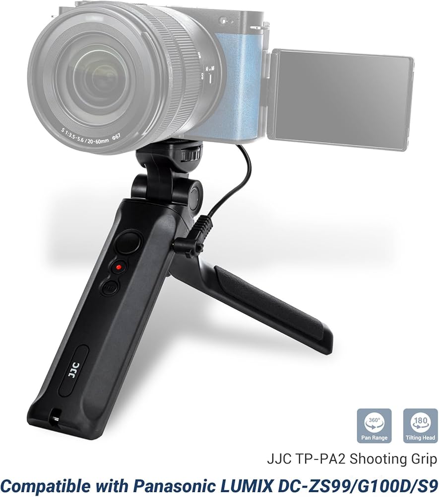 Amazon | JJC 有線リモートシューティンググリップ&ミニ三脚 Panasonic