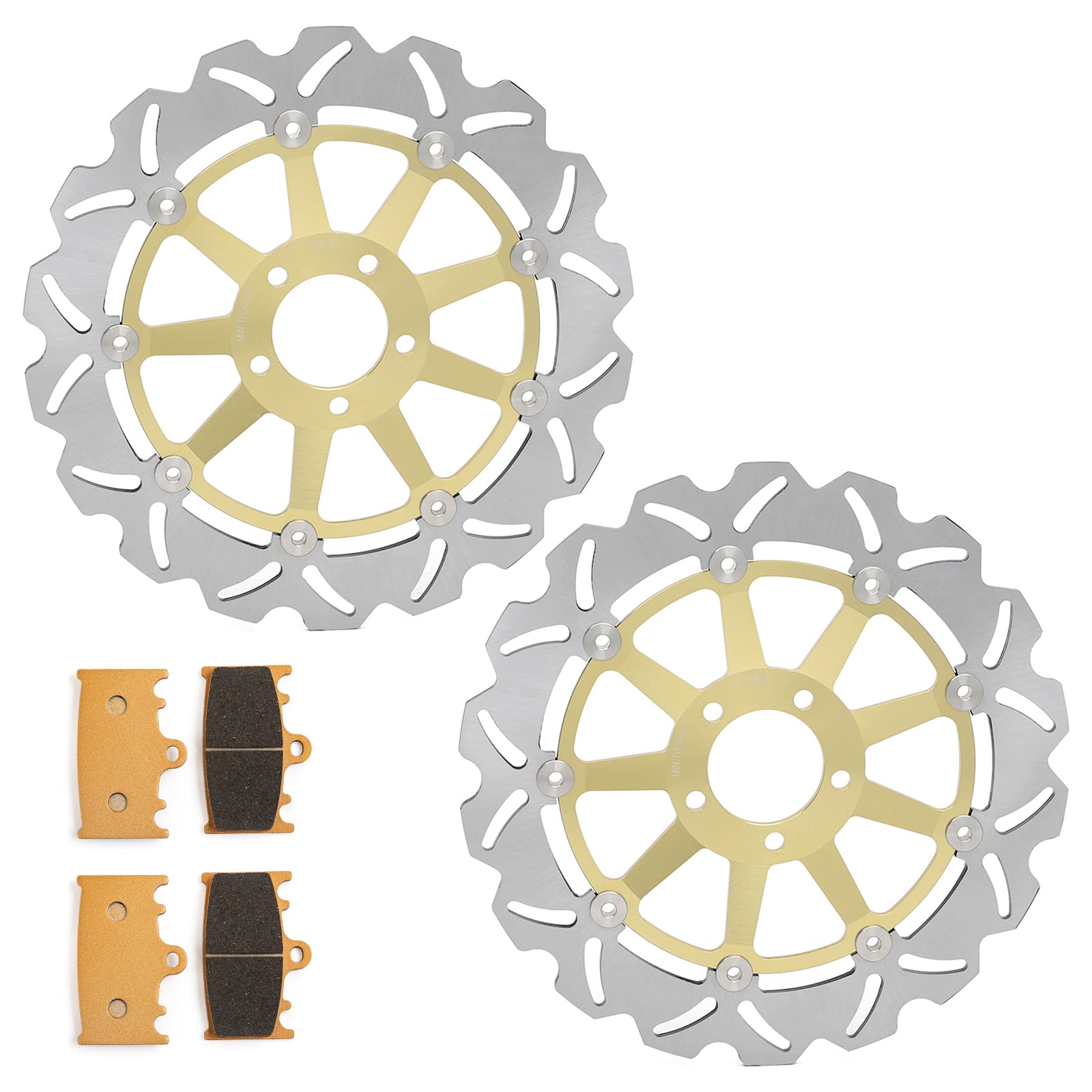 Amazon.com: SFriding Front Brake Disc Rotors and Pads Kit for
