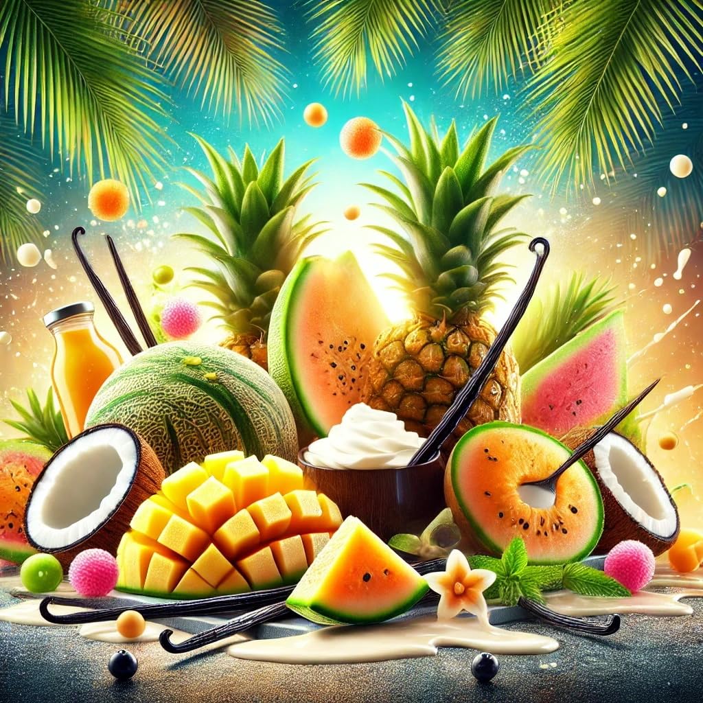 Maison Meloco - melone giallo ananas cocco vaniglia aroma concentrato - vegano - Sasami - 100ml
