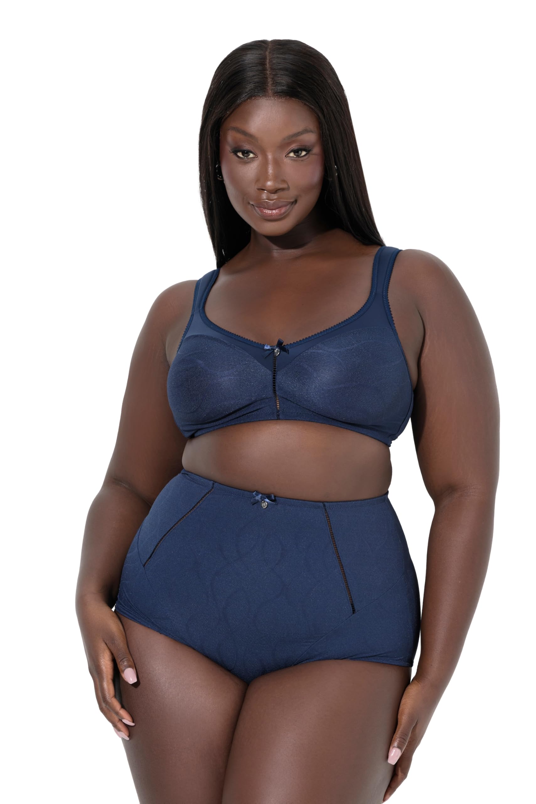 Ulla Popken Damen große Größen Übergrößen Plus Size Soft-BH, Spitze, ohne Bügel 846045