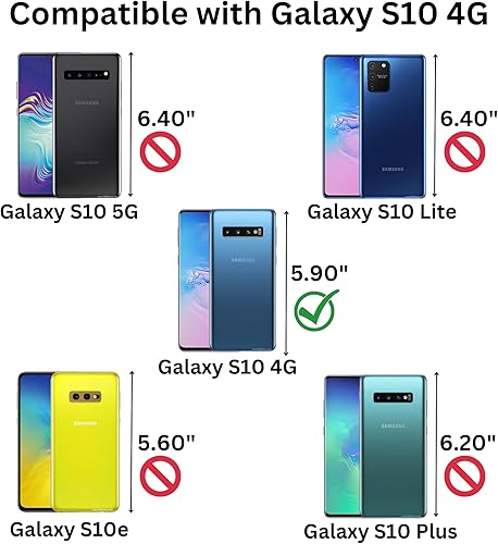 Miniatura 2 de Casecious Compatible con Samsung Galaxy S10 - Carcasa trasera básica de gel de silicona líquida suave (naranja)