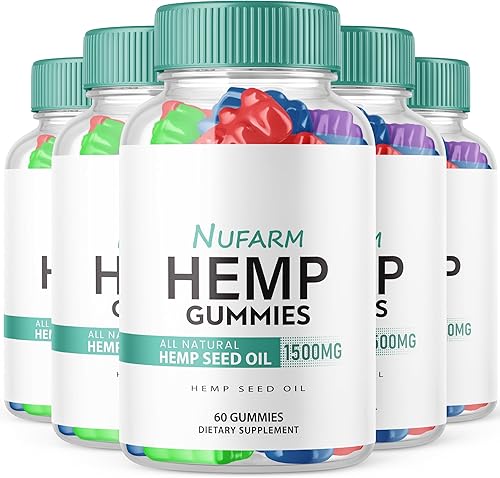 Nufarm - Gomitas de cáñamo Nufarm - Fórmula oficial - Gomitas NewFarm con extracto de cáñamo de rendimiento, gomitas Nu Farm de gran sabor, gomitas