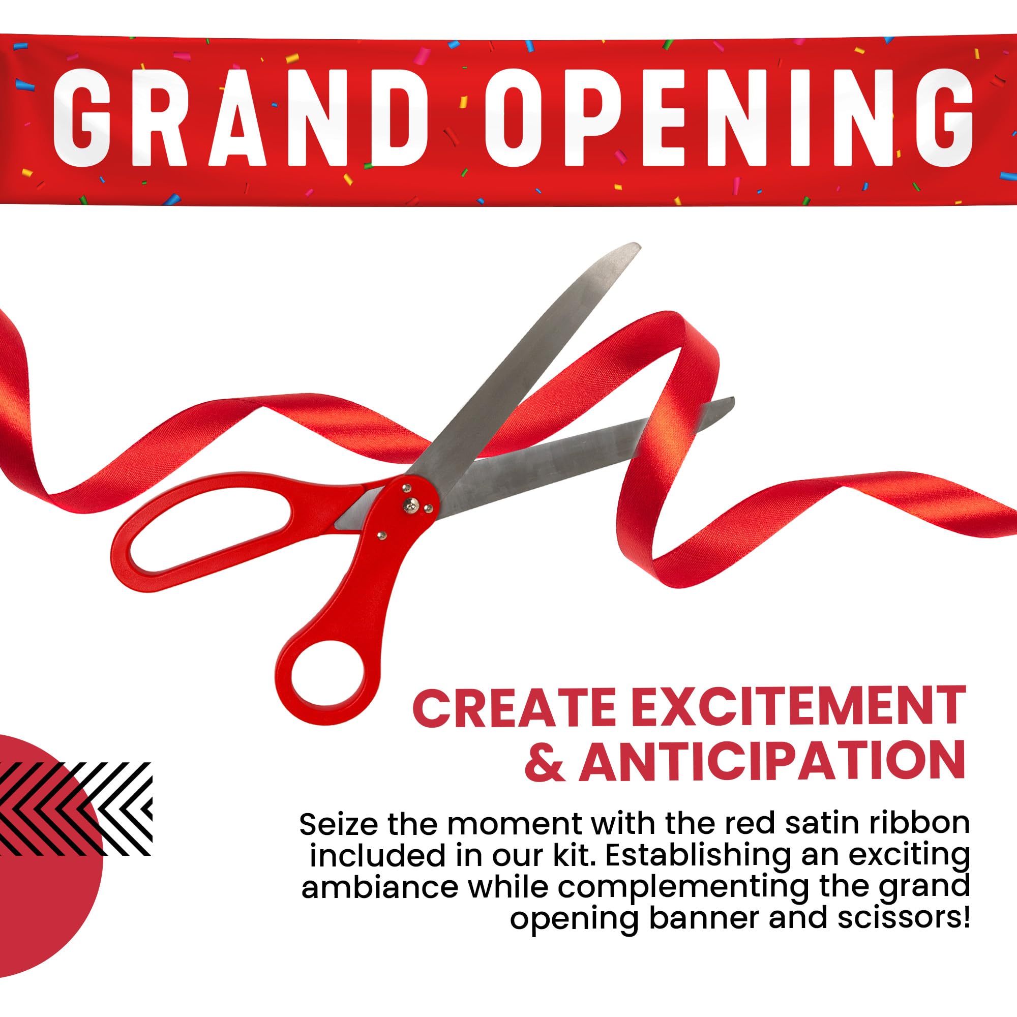 Nashira Kit De Découpe De Ruban - Ciseaux Géants De 63,5 Cm Avec