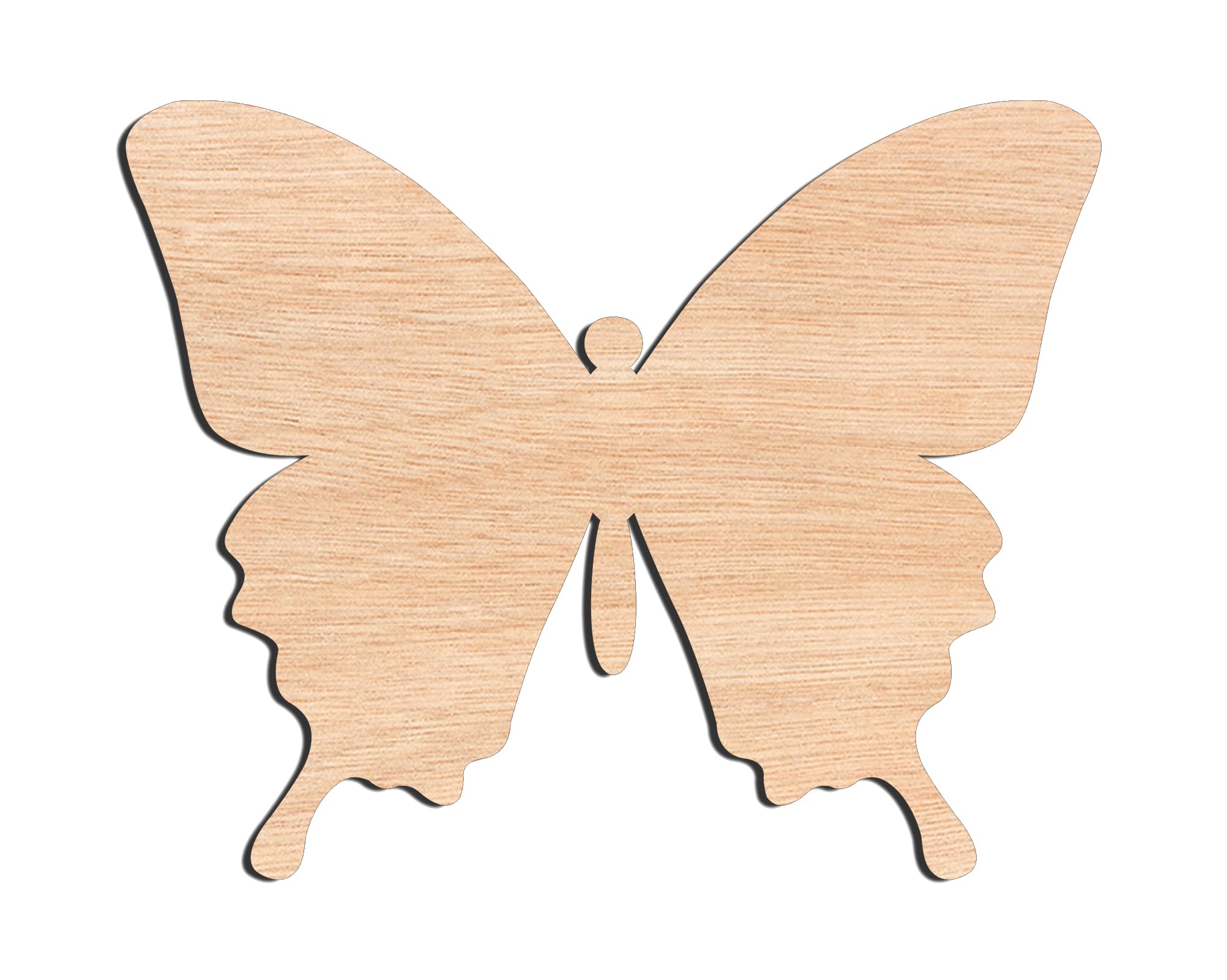 Unfinished Butterfly Wood Cutout – Laser Cut Wooden Shape for DIY Crafts, Staining, Home Décor, Wedding Decorations, Personalized Gifts, Rustic