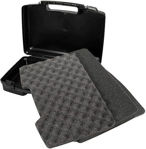 Miniatura 4 de Pequeña funda de transporte rígida con interior de espuma Pluck para iPhone, GoPro, cámara y más, 10.5 x 8.5 x 3 pulgadas, negro (10.5 x 8.5 x 3