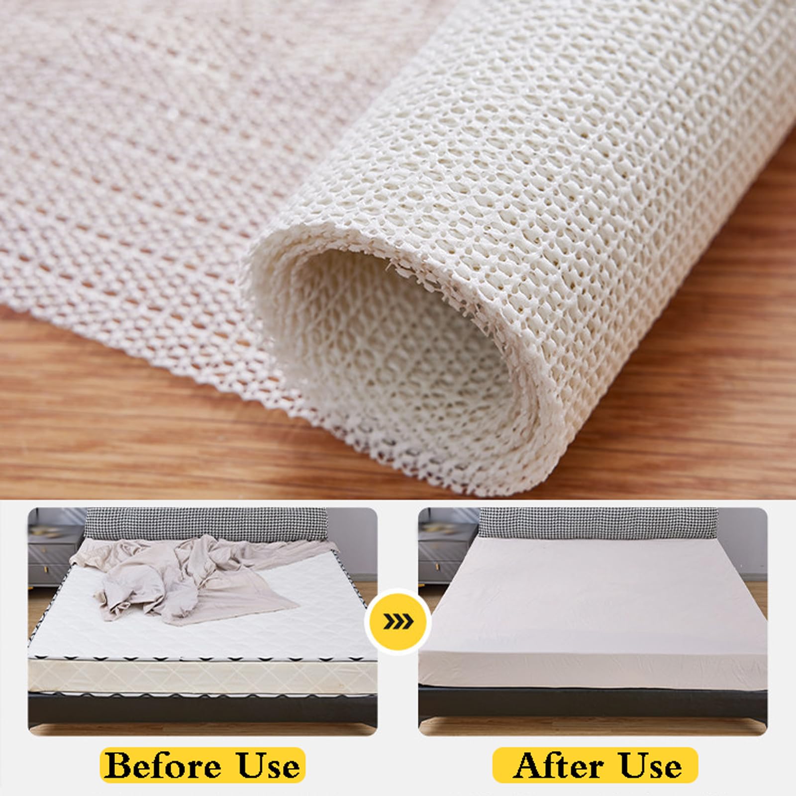 2 Pièces sous Tapis AntidéRapant,Tapis AntidéRapant Polyvalent,sous-Couche AntidéRapante pour Tapis,Tapis AntidéRapant pour Drap,DéCoupable,éTanche,pour Tiroir,Maison,Bureau,CanapéS