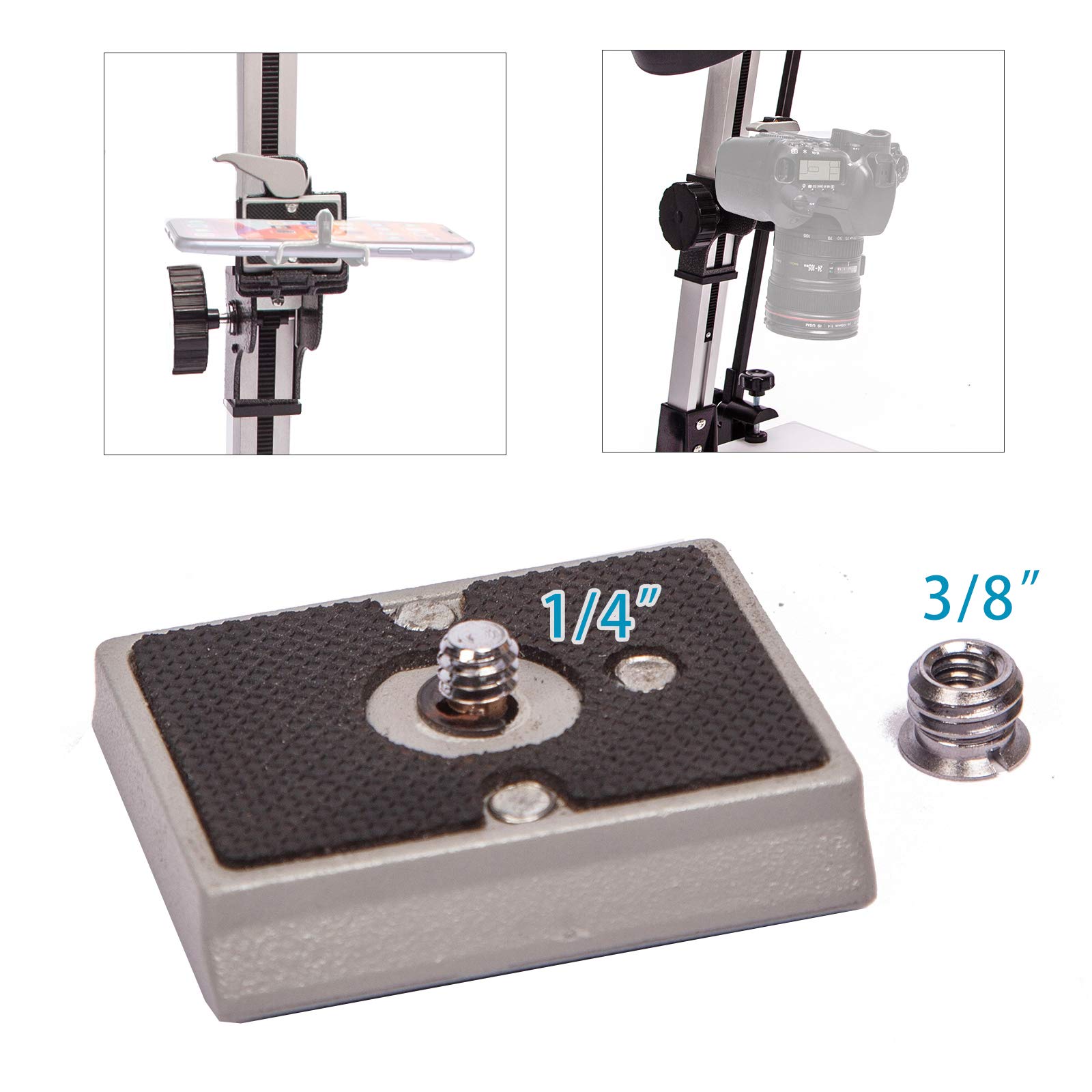Copy Stand Board, Plateforme de Prise de Vue avec Base et Colonne de caméra Centrale, pour caméra Reflex numérique, Macro Shoot Video, Supports de Reproduction, Travail de Copie