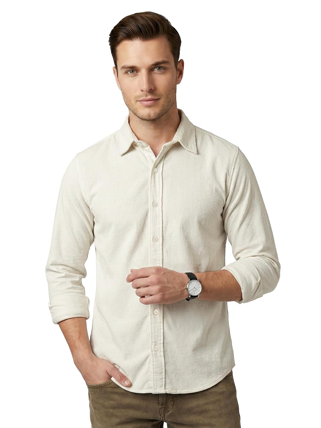 Beyoung Corduroy Shirt for Men - Black | Premium Textured Fabric | Classic Collar | Casual & Smart Shirt - Review, Price and Buying Guide