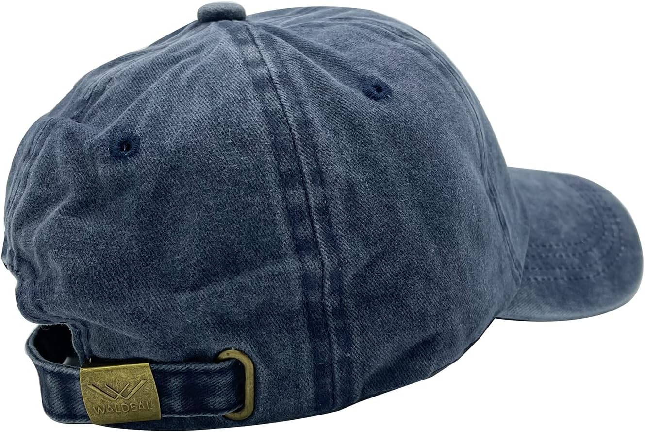 Waldeal Women's Embroidered Dad Hat, Adjustable Vintage Washed Cotton Baseball Cap for Men - Image 4