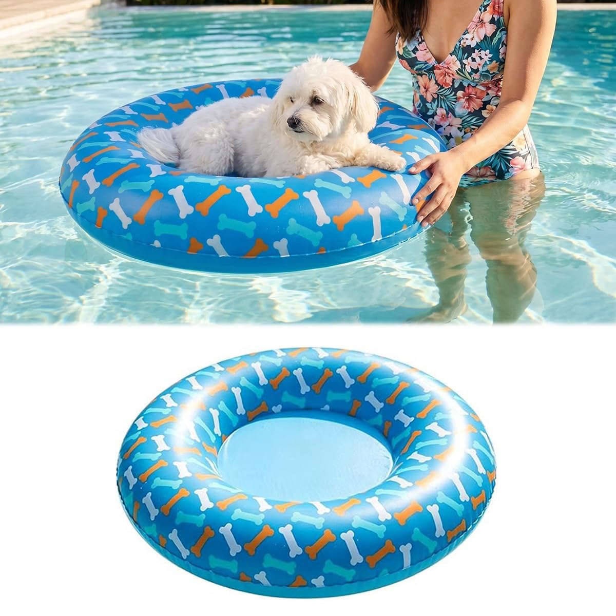 Amazon.co.jp: ペットプール 犬 浮き輪 ペット用フロート 80cm 水遊び