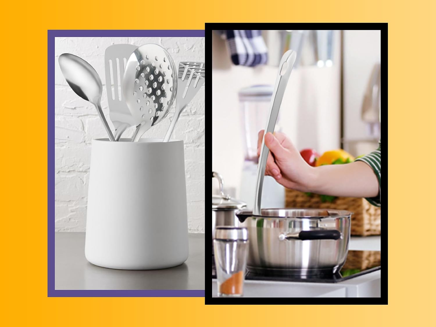 YBM HOME Stainless Steel Turner - Seamless One-Piece Slotted Turner/Spatula, 13-Inch, 1161