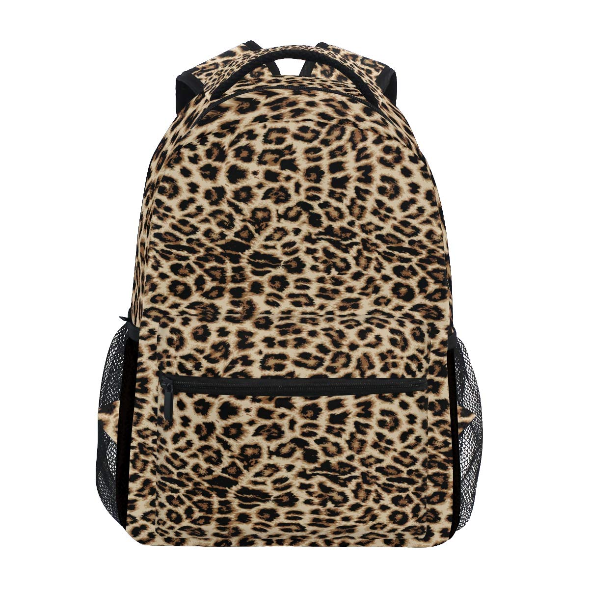 Atourdealss Unisex As Shown Leopard Print Backpacks For Women Men, Computer Laptop Backpack, Casual Book Bag Travel Camping Daypack