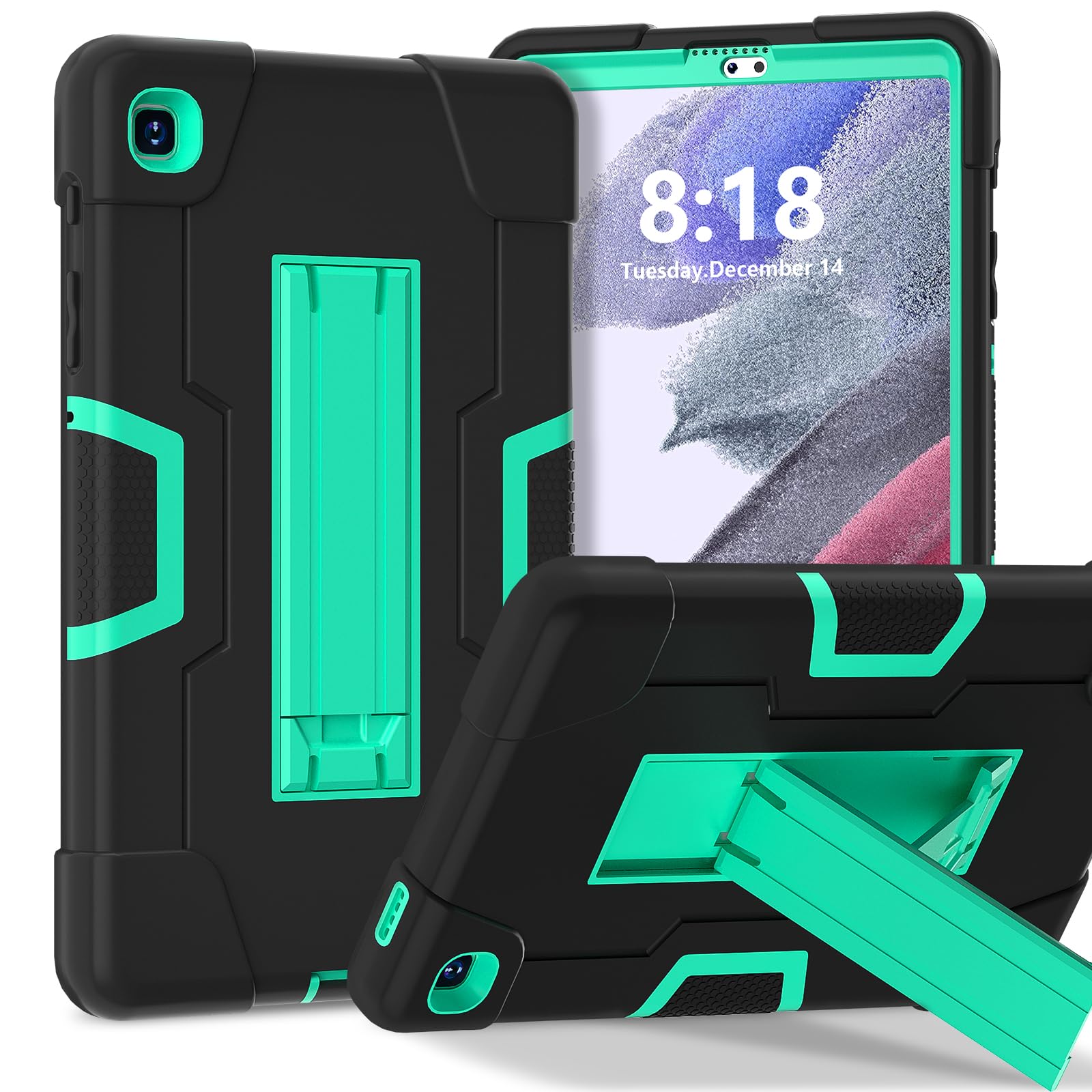 Meifei 3 in 1 Heavy Duty Kickstand Hybrid Case for Samsung Galaxy Tab A7 Lite 8.7 Inch