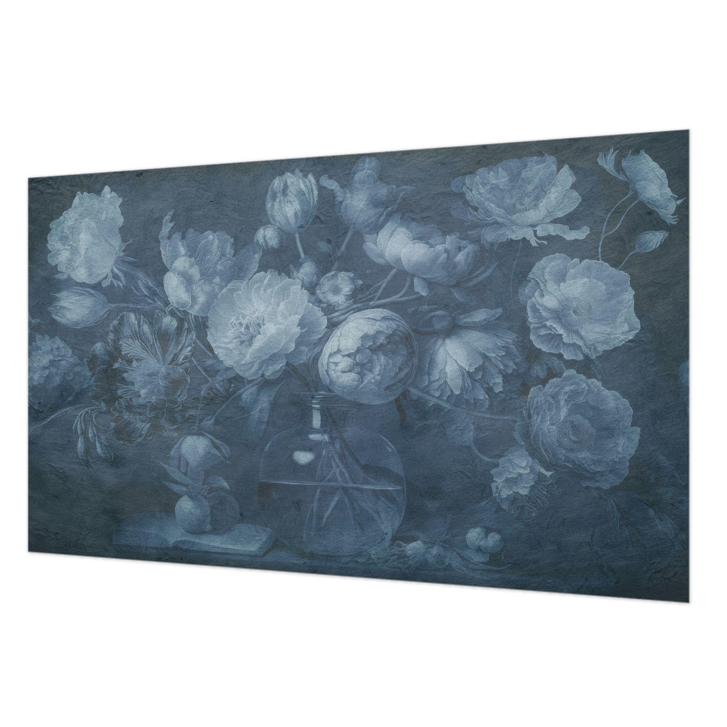 Papier peint intissé 416x254 cm avec composition florale géante