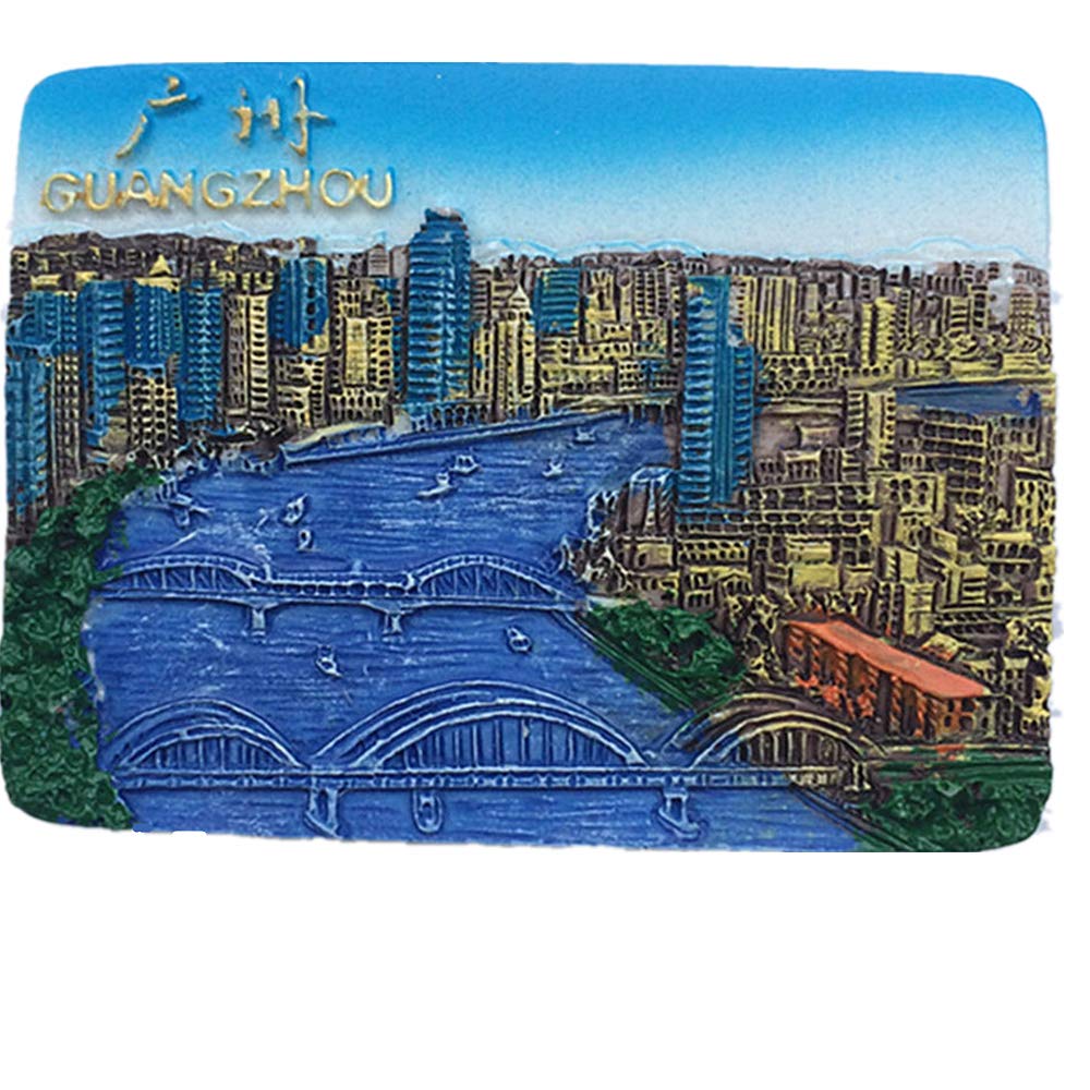 Muyu Magnet 3D Guangzhou China Fridge Magnet Souvenir Sticker,Home & Kitchen Decoration,Guangzhou China Refrigerator Magnet