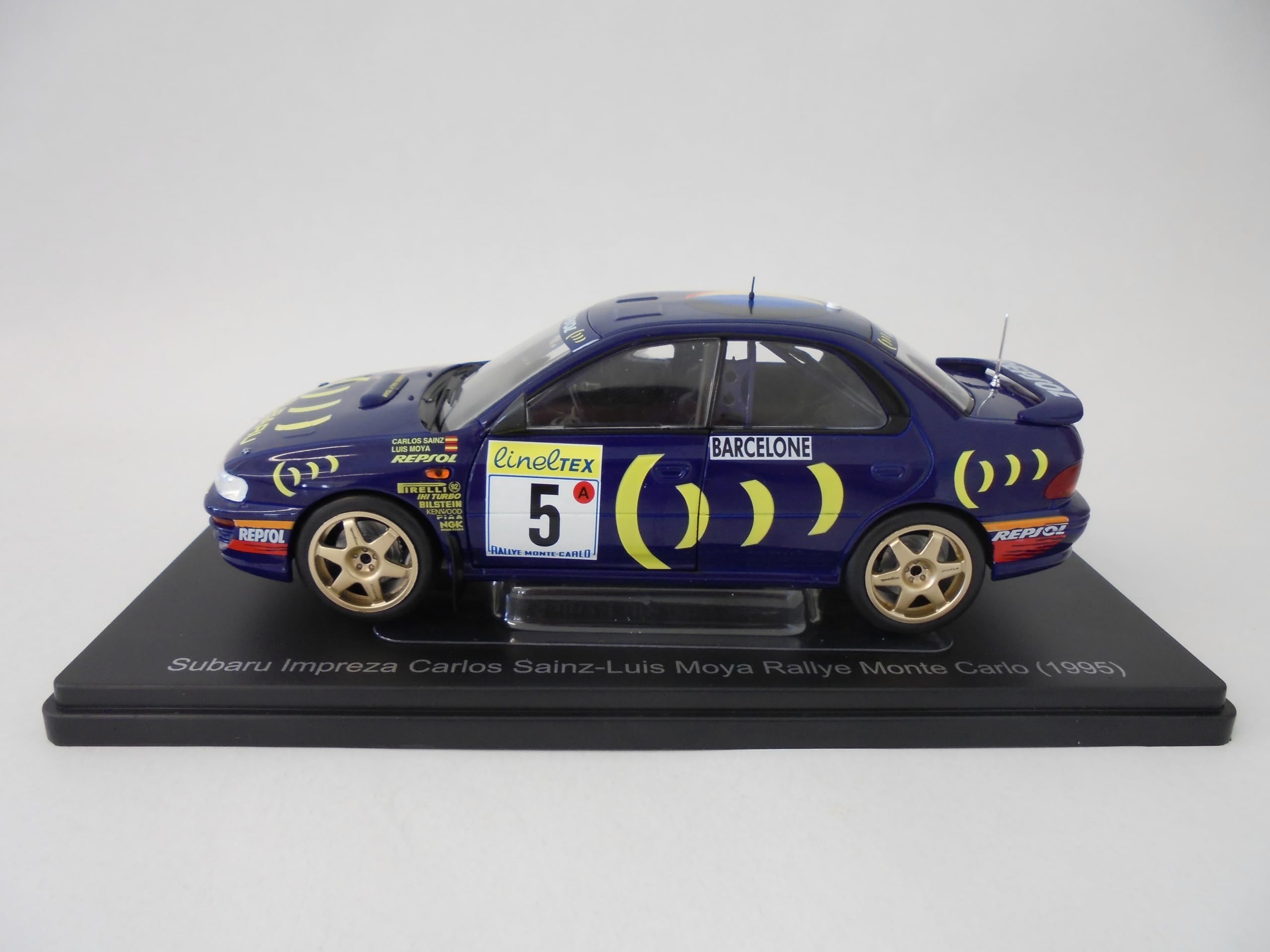 OPO 10 Auto in Miniatura 1/24 Compatibile con Subaru Impreza Carlos Sainz Rallye Monte Carlo (1995) - Modellino Auto VQJ182