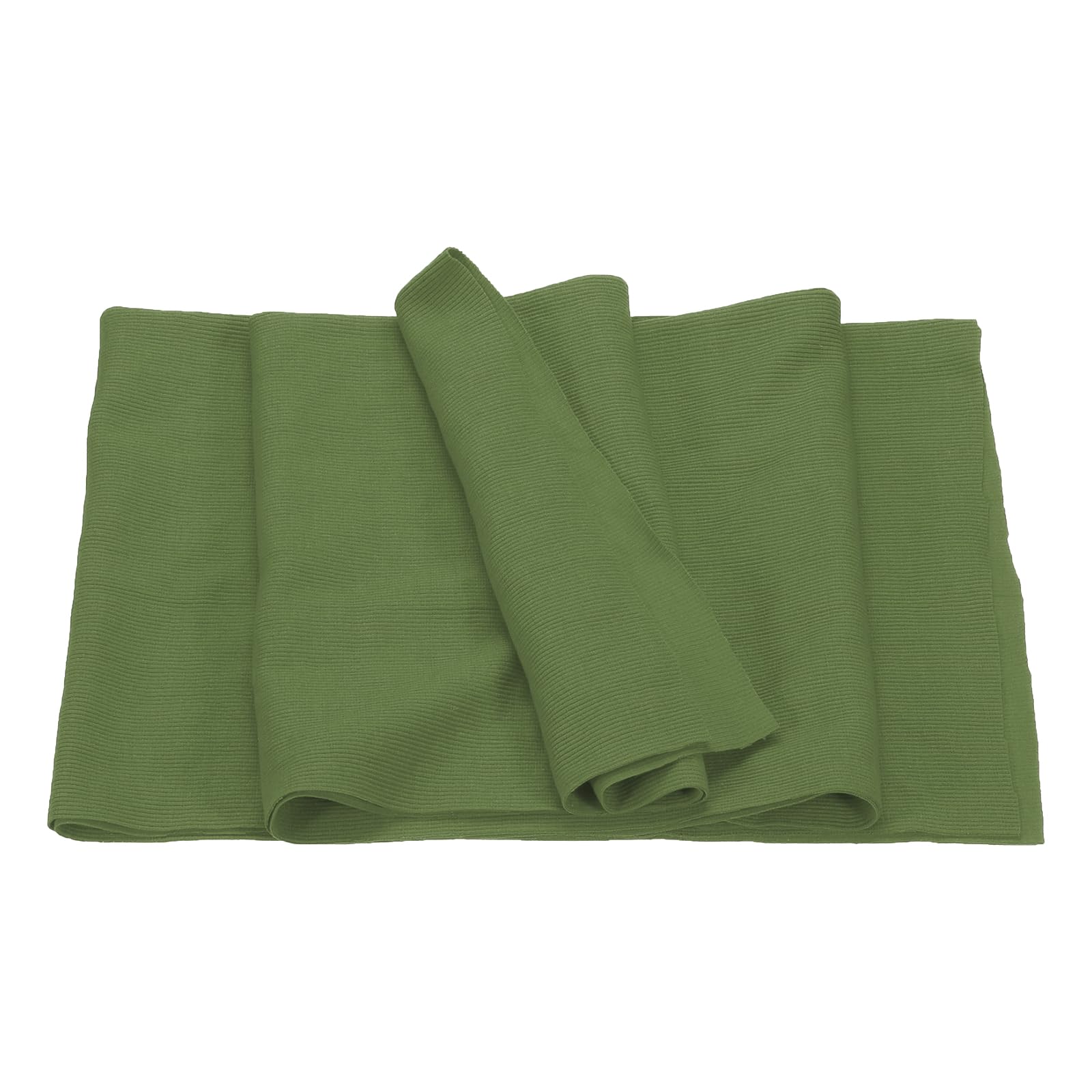 Rebower 50cm x 1.2m Elastic Cuffs Ribbed Trims for Sewing Cotton Fabric Knitted Ribbed Stretch Band, [for Cuffs Waistband
