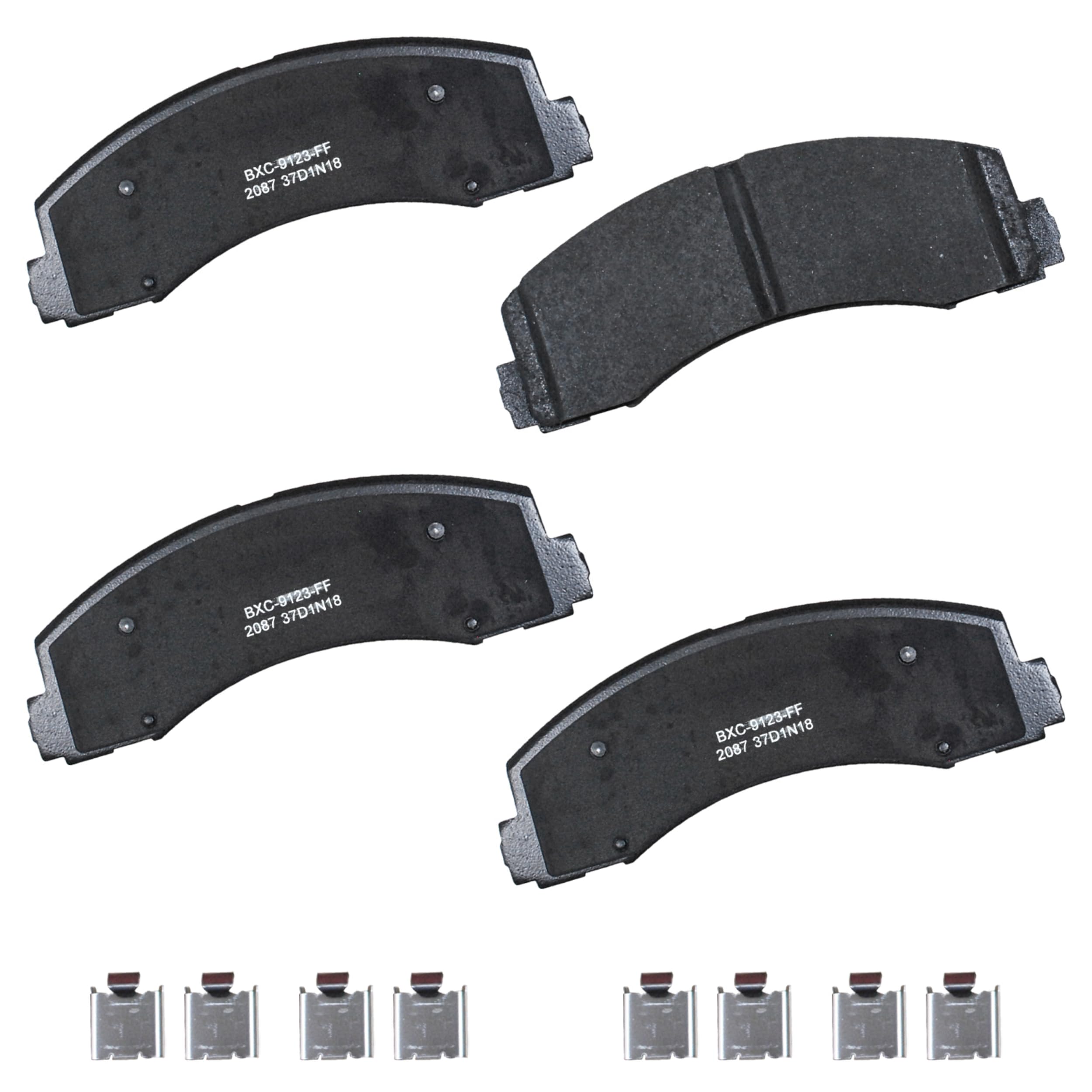 Bendix Premium SBC2087 Ceramic Front Brake Pads for Ford Expedition 2021-2018, F-150 2020-2018, Lincoln Navigator 2021-2018
