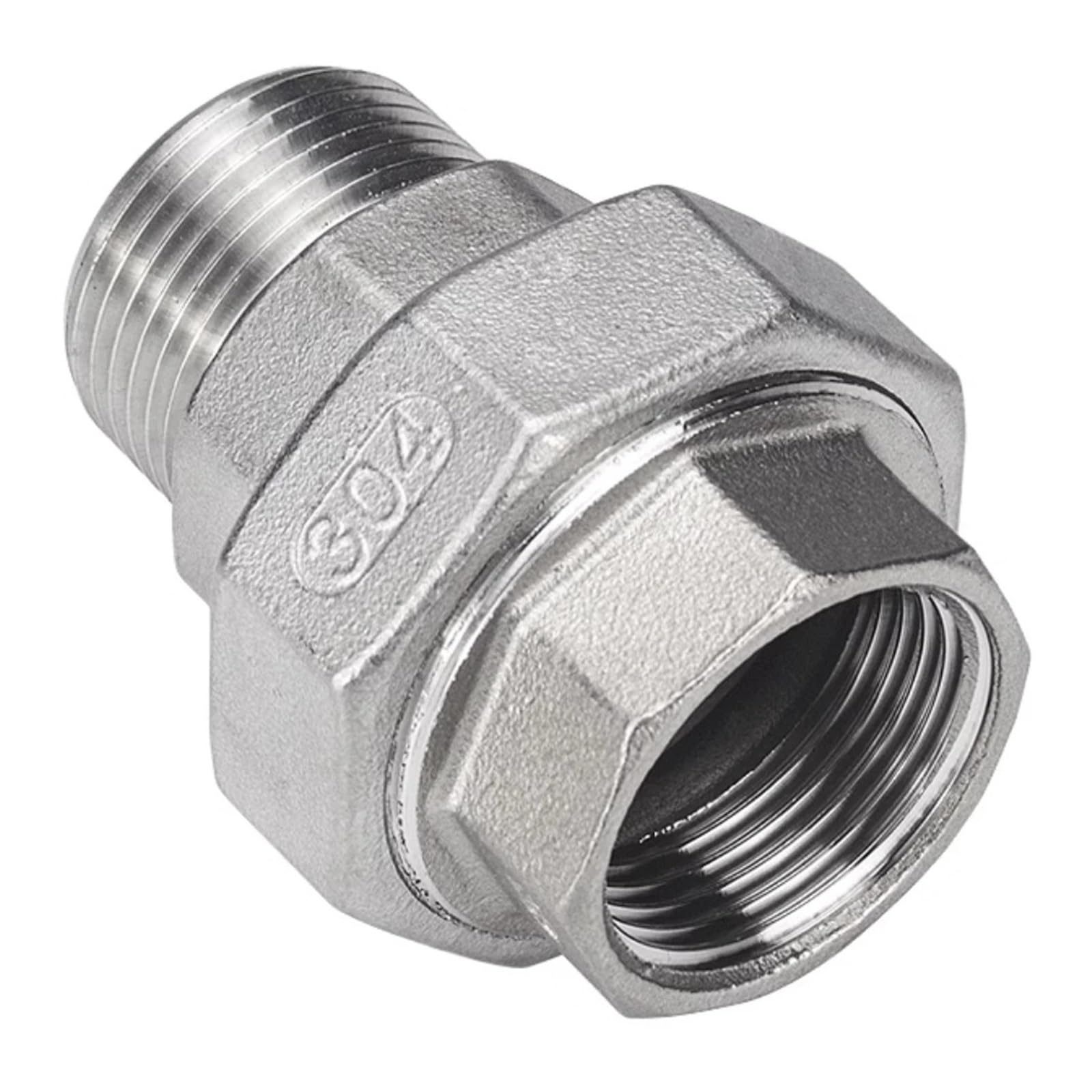 BIANMTSW 1" NPT Female-Male Socket Union Coupler 304 Stainless Steel Pipe Fitting Connector