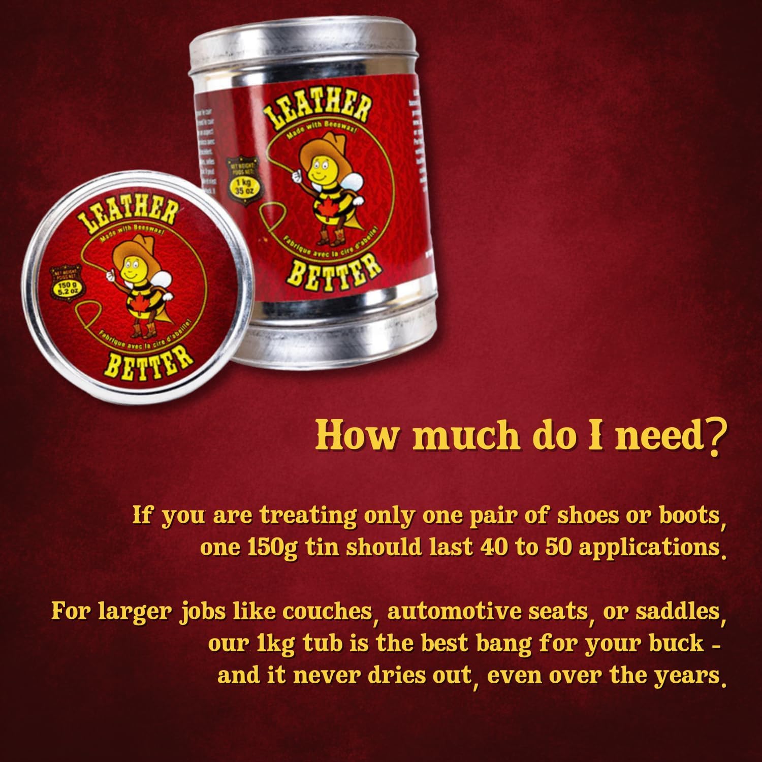 Leather Better Natural Leather Furniture Conditioner - for Boots, Shoes, Purses, Car Seats, Jackets, and Couches/Restore Moisture and Prevent Cracking / 10.04 oz - Image 7