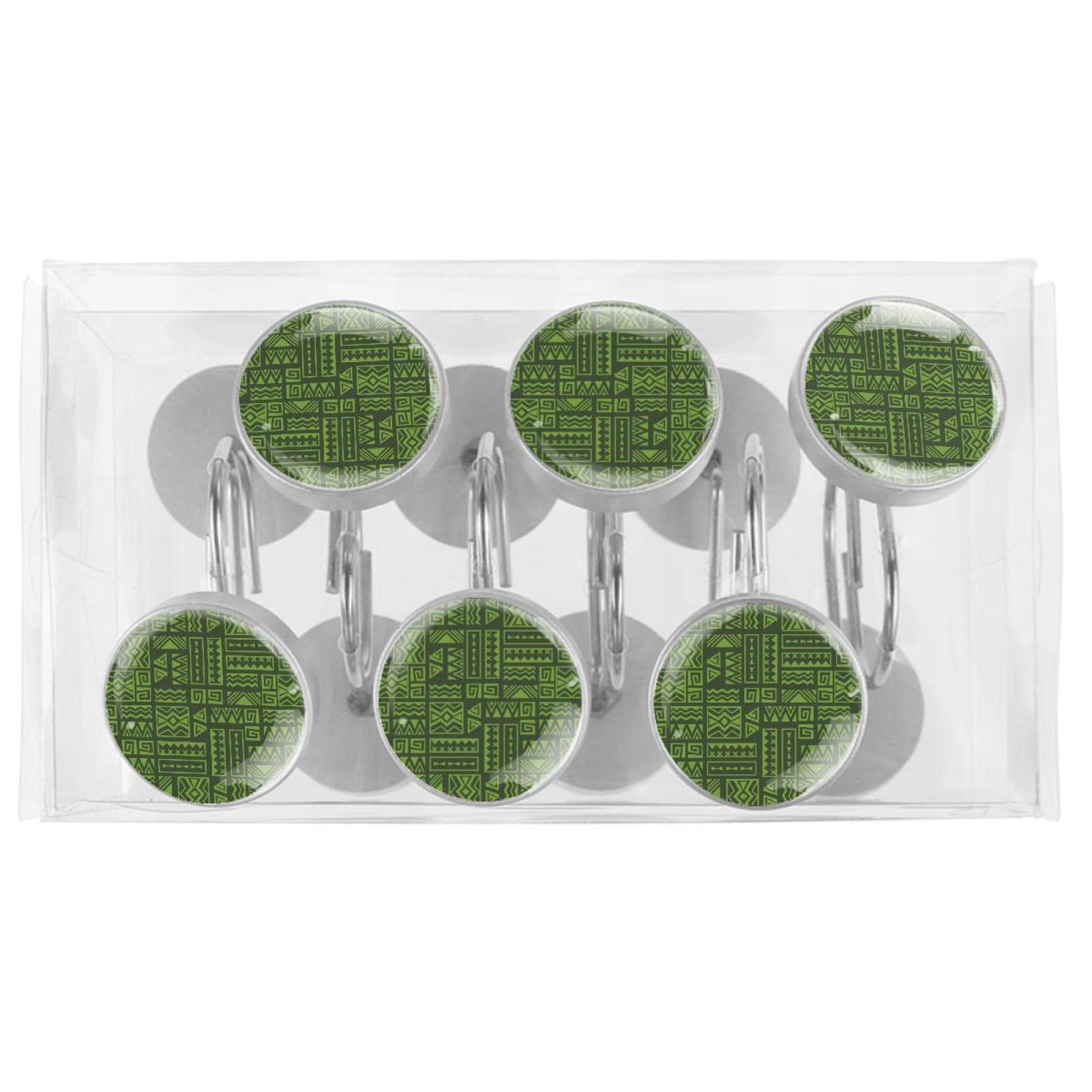 Ganci Per Tenda Doccia Bohémien - Anelli In Acciaio Inox Con Design A Nodo (Nero, Set)