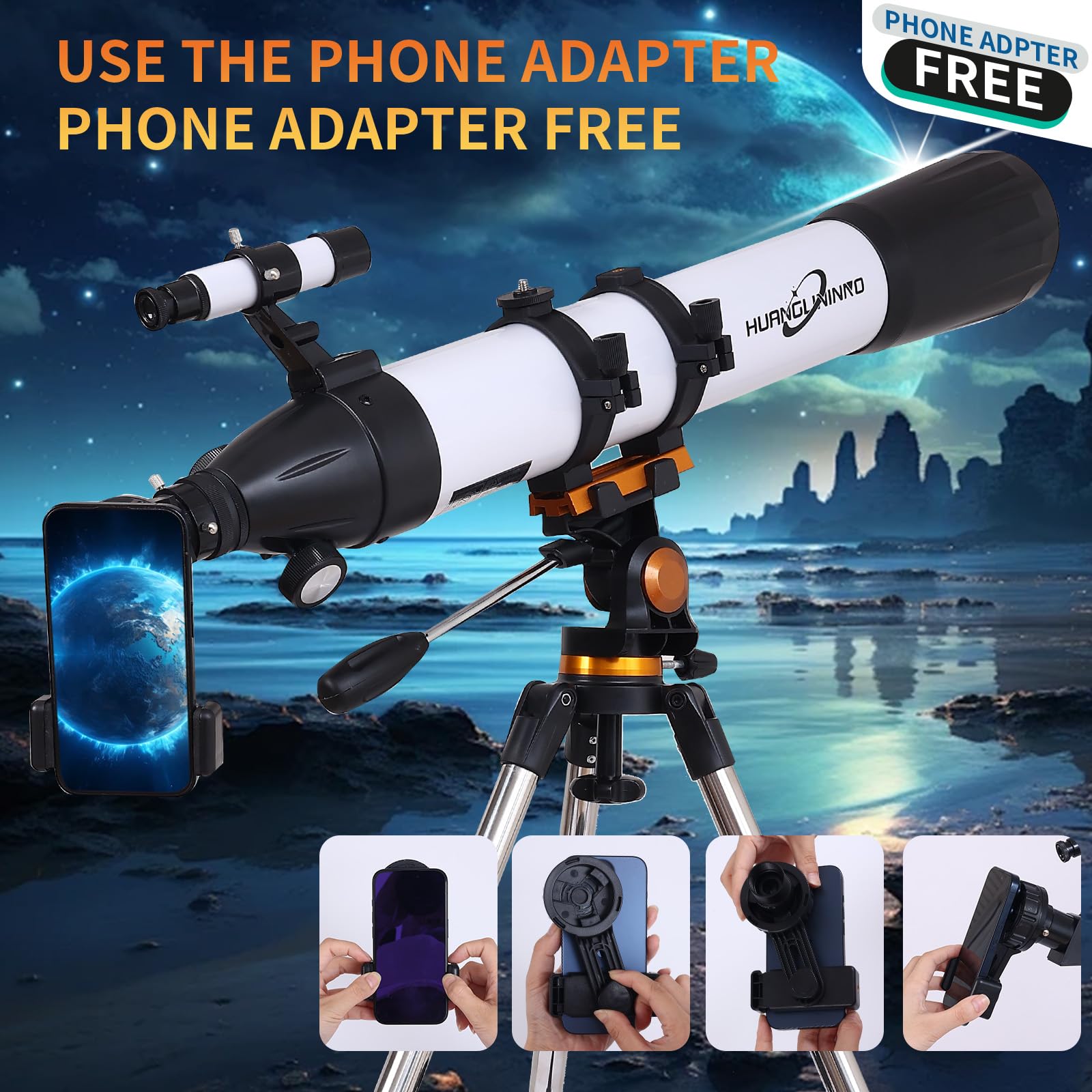 Amazon.com : PISEZ Telescope for Adults High Powered ，90mm