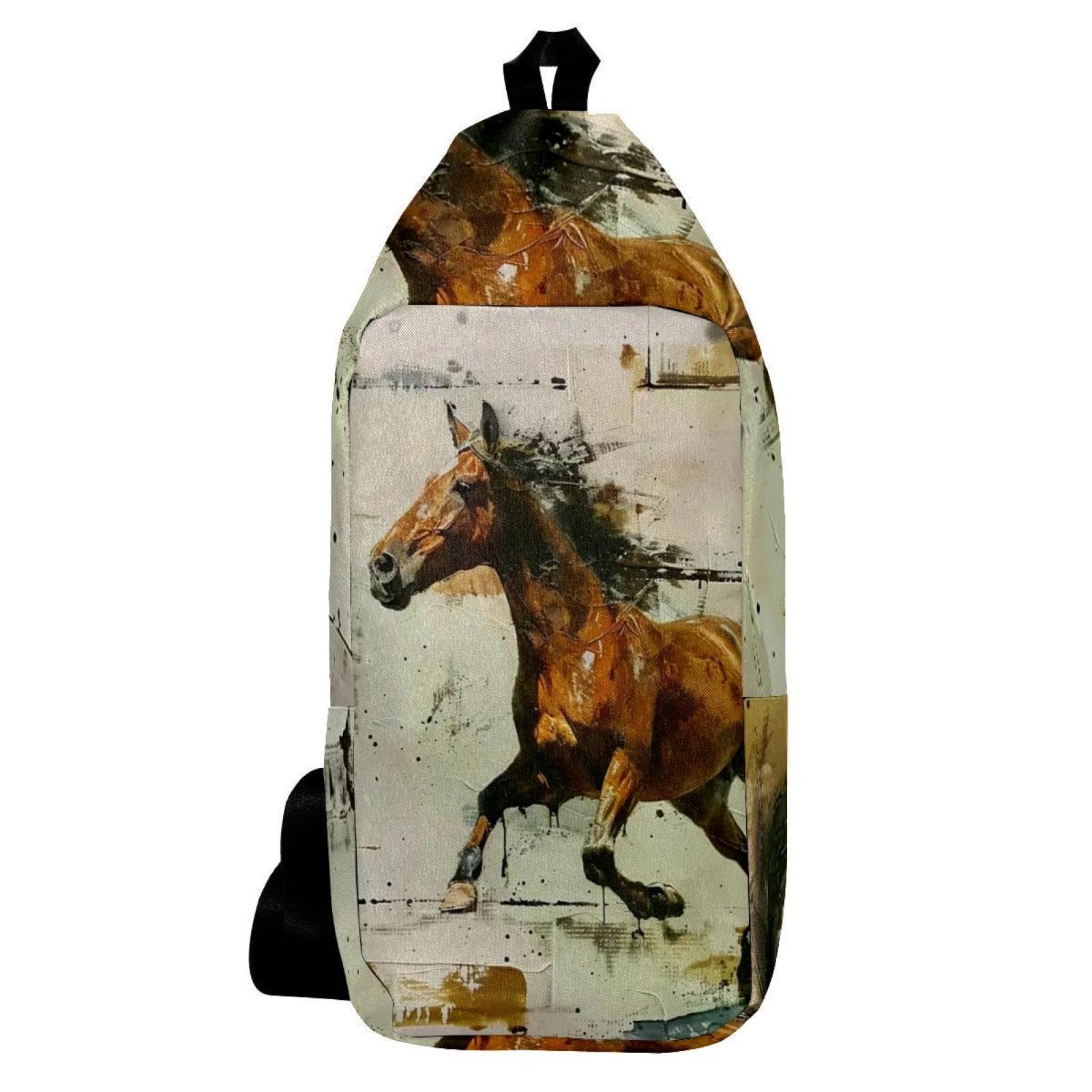 Bolsa cruzada multicolor y compacta para hombre y mujer 6