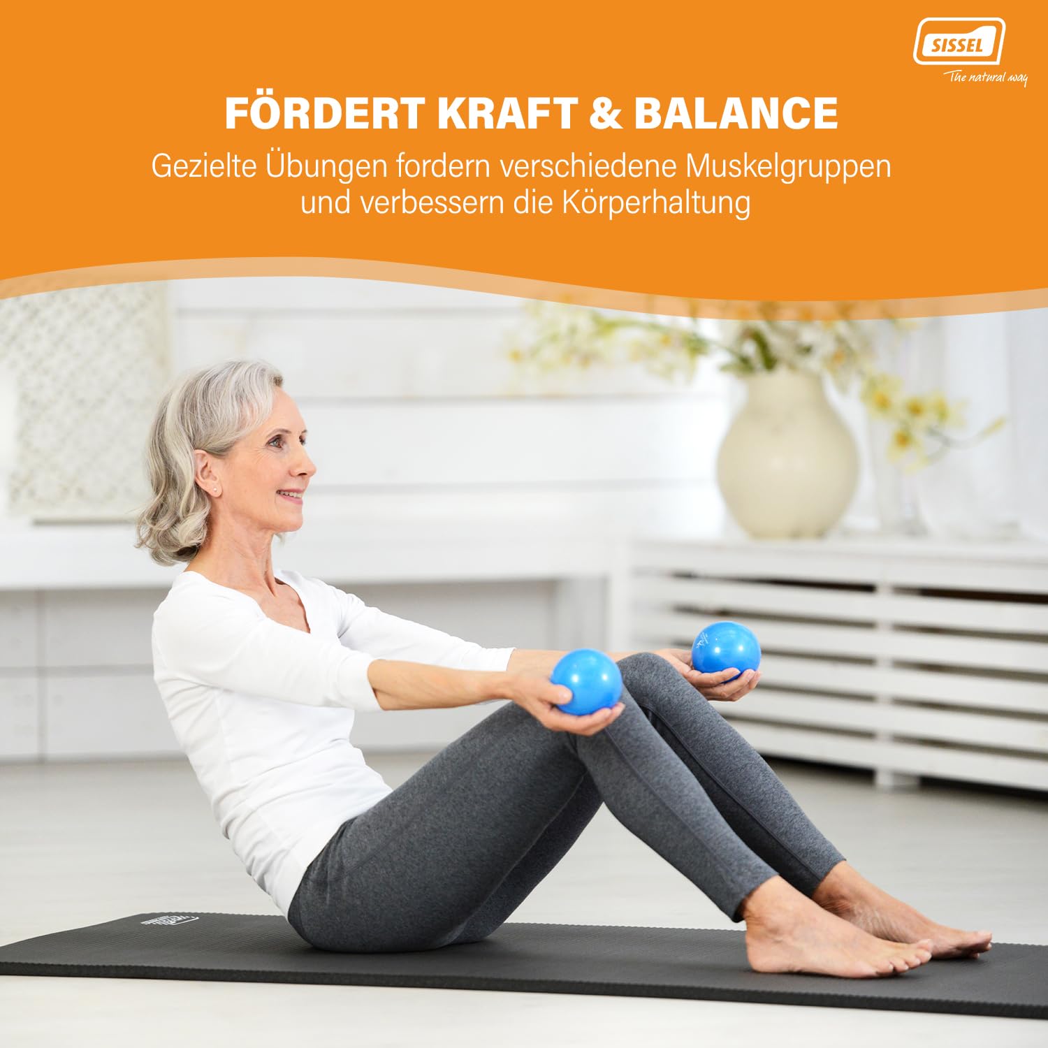 SISSEL Pilates Toning Ball 2er-Set | Pilates Ball Set