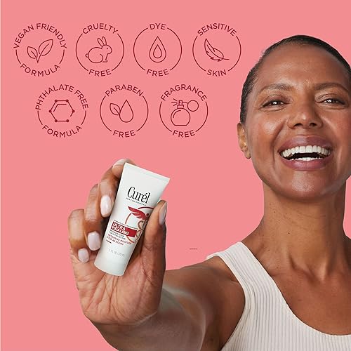 Miniatura 3 de Curel Loción intensiva ultra curativa sin fragancia para piel extra seca, recomendada por dermatólogos, ideal para pieles sensibles, libre de