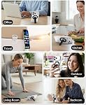 Magtame Magnetic Phone Stand for Magsafe, Ultra-Slim Phone Stand Grip & Magnetic Kickstand, 360°Rotation Multi-Angle Desktop Holder for iPhone 17 16 15 14 Pro Max, Magsafe Case & Android, Black