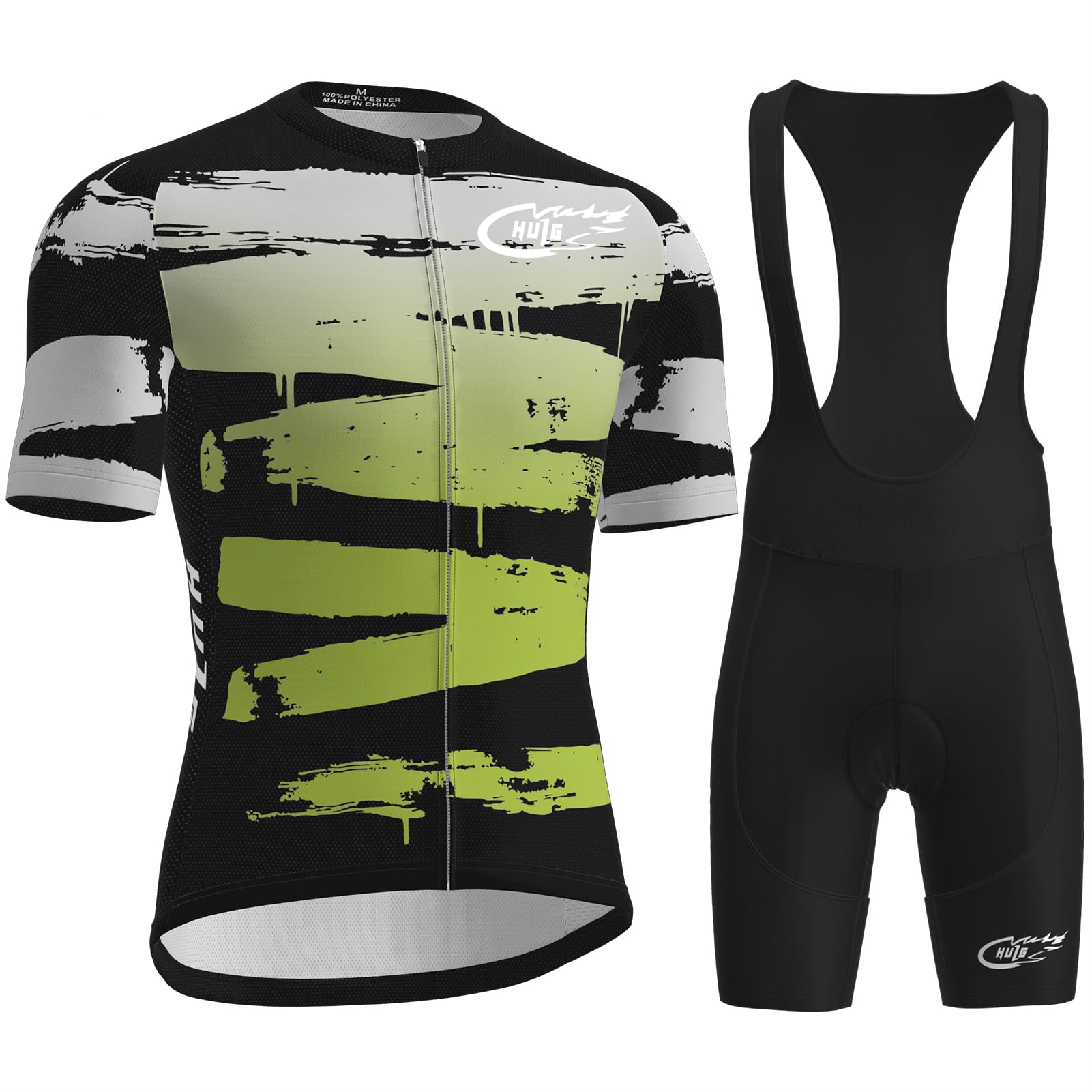 HULG Radtrikot Herren,rennrad Trikot Herren,kurzärmliger Einteiliger Body Für Fahrradtraining, Rennrad-Oberteil, Radfahrerbekleidung,fahrradtrikot-set