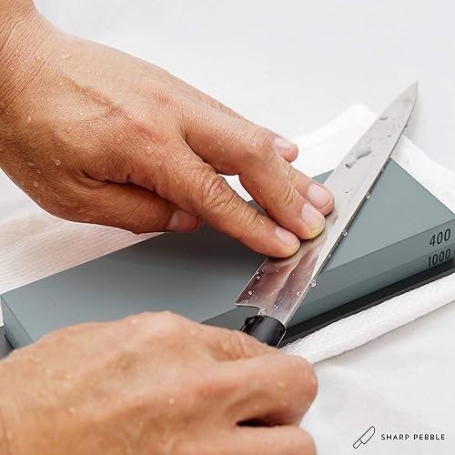 Miniatura 4 de Sharp Pebble Kit de piedras para afilar cuchillos con grano 400/1000 y 3000/8000 con piedra aplanadora