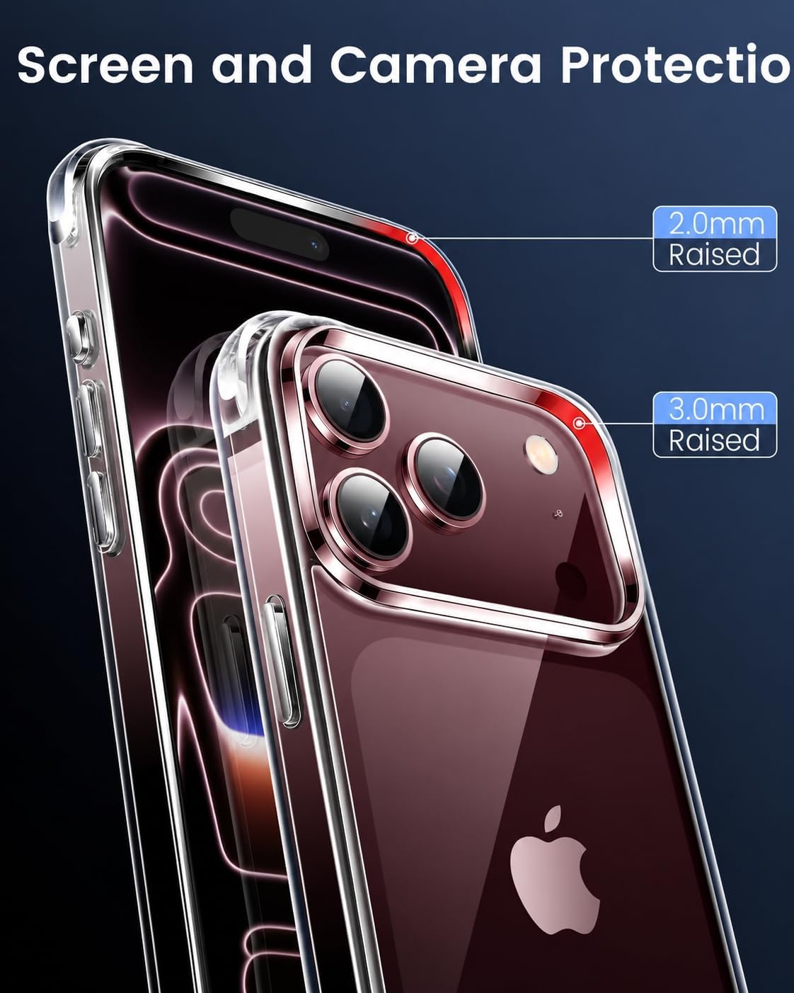 Mkeke for iPhone 18 Pro Max Case Clear [Not-Yellowing]