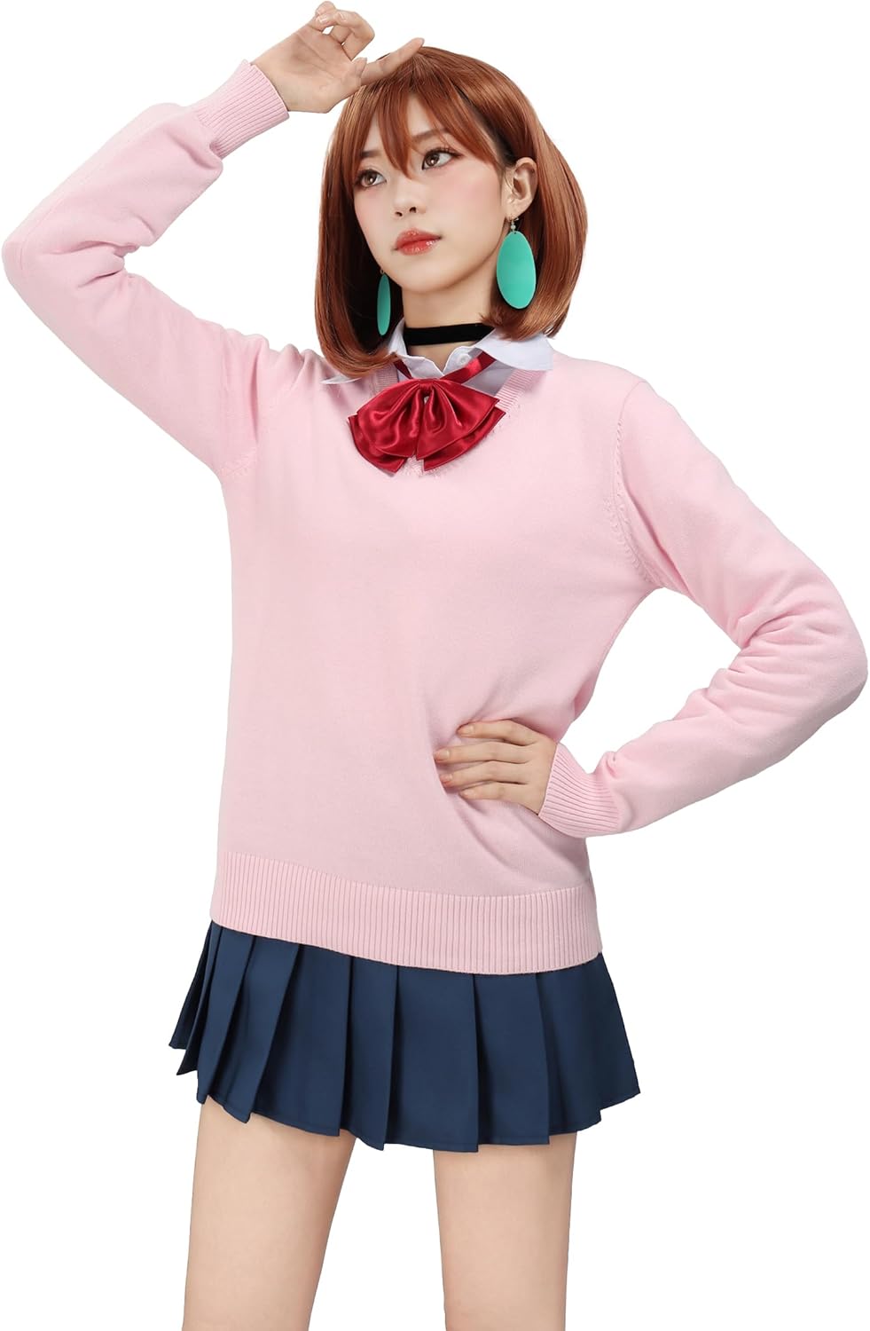 DAZCOS Ayase Cosplay Costume Adults Women US Size Anime Outfit Japanese JK Uniform Suit Dress for Halloween Party