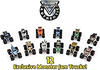 Vista 2 de Monster Jam, pack oficial de 12 camiones monstruo fundidos a presión a escala 1:64 para niños y niñas, juguetes para niños de 4-6 años en adelante