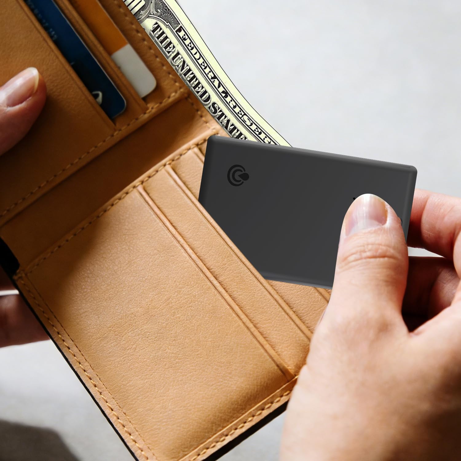 Smart Wallet Tracker Card for Apple Find My App, Apple MFi Certified Ultra-Slim Wallet Locator Card, Bluetooth Tracking Card for Wallet, Luggage, Purse, Backpack, Gifts for Men & Women
