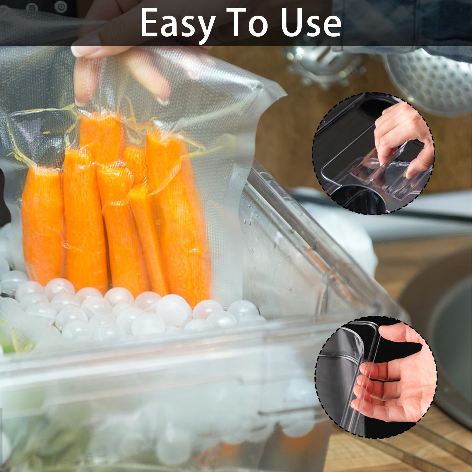 Sous Vide Behälter, 11 L 32,5x26,5x20cm Sous Vide Container mit Deckel und Rack Gastronormbehälter Frei von BPA Multifunktionaler Transparenter Behälter Geeignet zum Kochen von Fisch und Fleisch