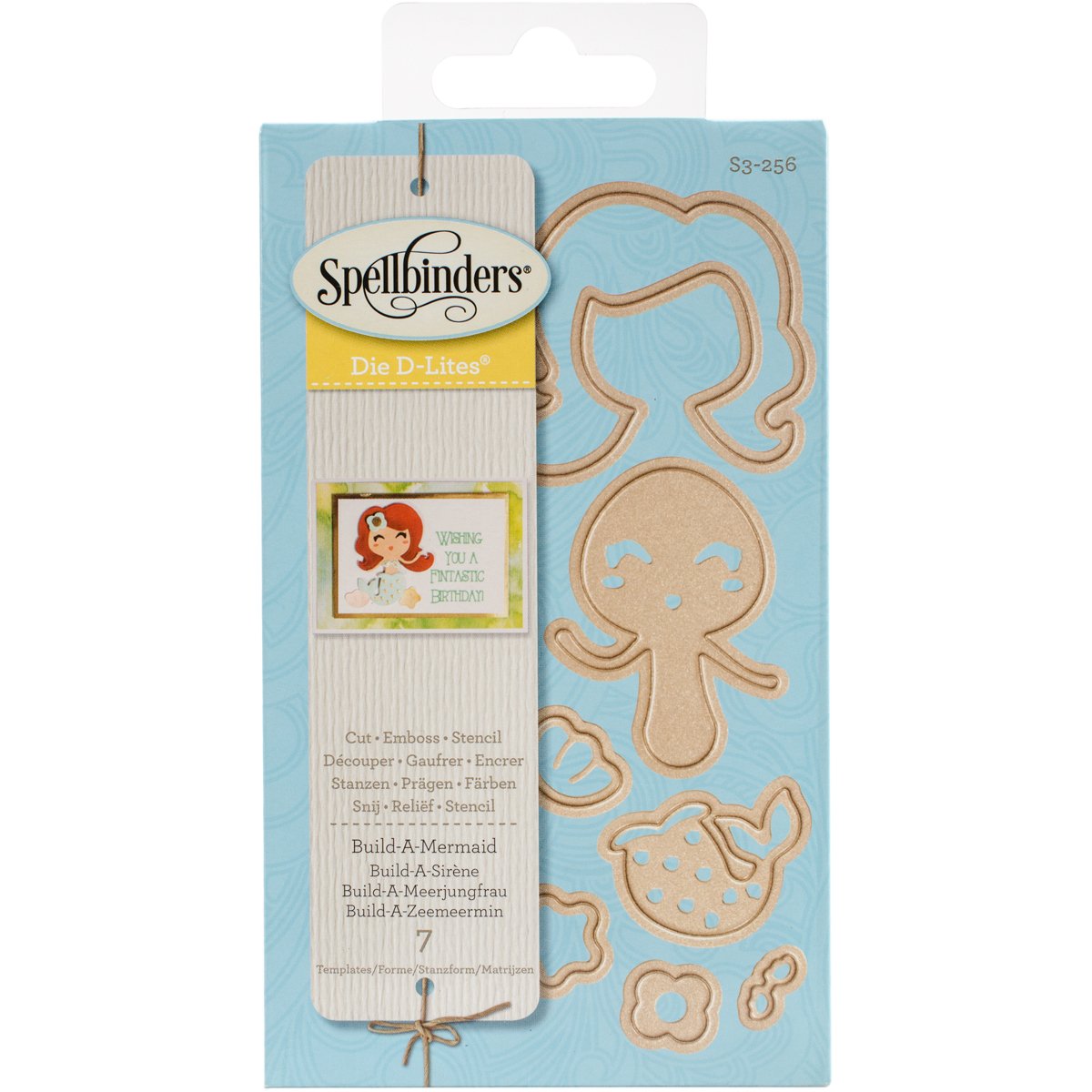 Spellbinders Brown D-Lites Build-A-Mermaid Die,