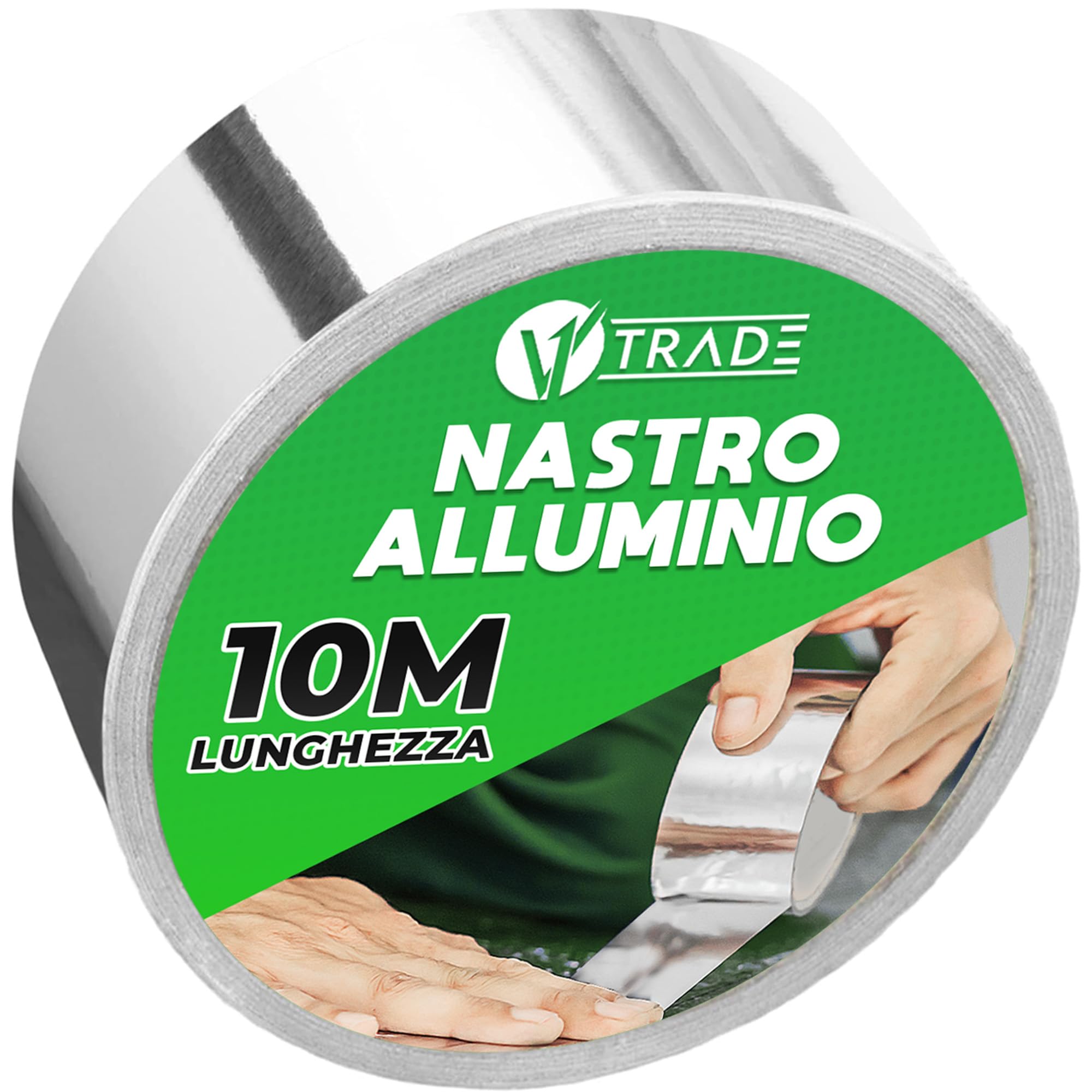 Nastro Adesivo In Alluminio Per Alte Temperature | 5cm X 46m, Resistente A Fuoco E Acqua