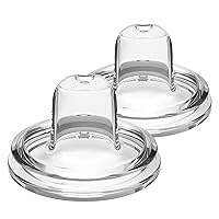 Vista 29 de Dr. Brown’s - Tetina para biberón de cuello ancho, flujo natural nivel 1, flujo lento, 100% silicona, paquete de 2, 0m+