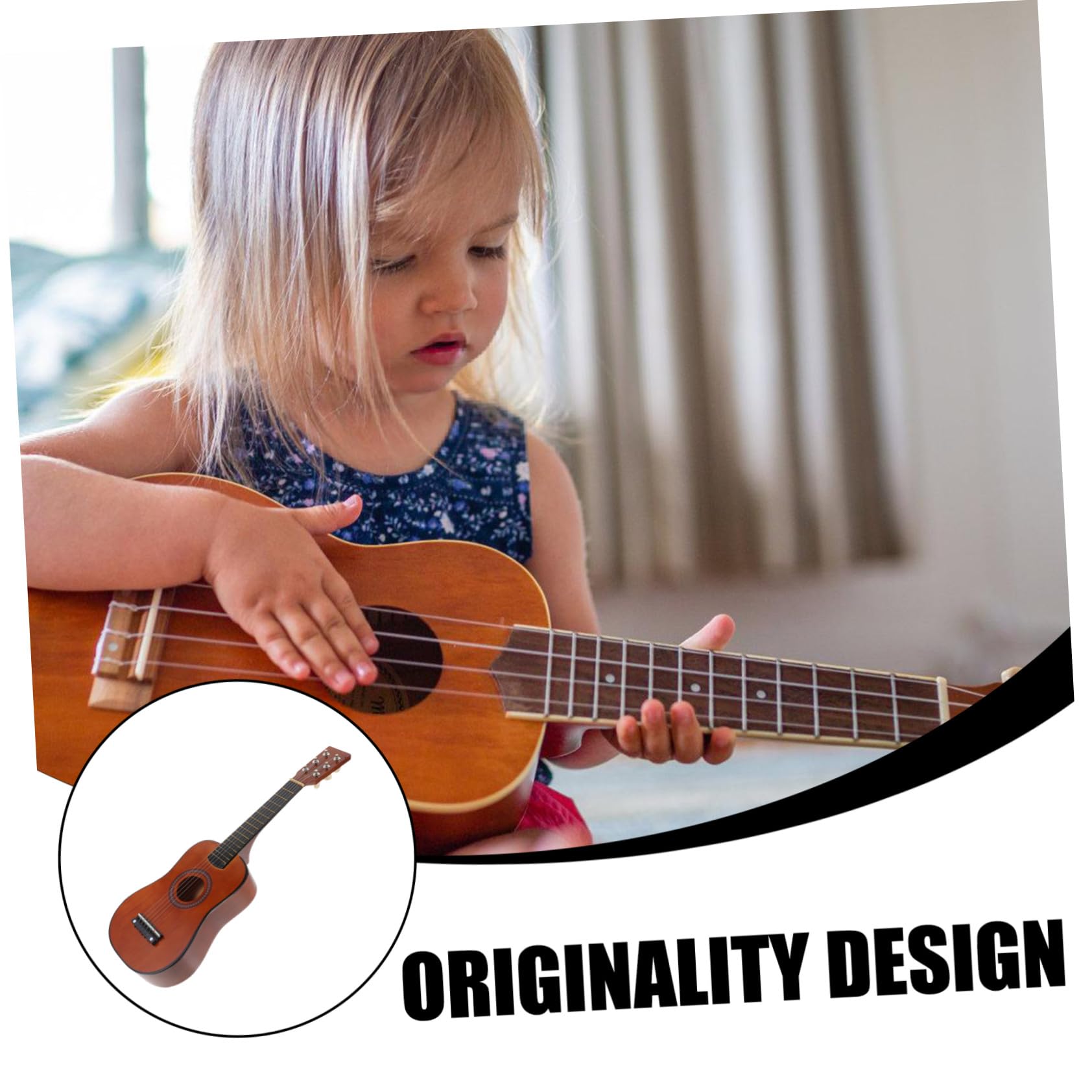 23 Pulgadas Guitarra de Madera para Niños Principiantes