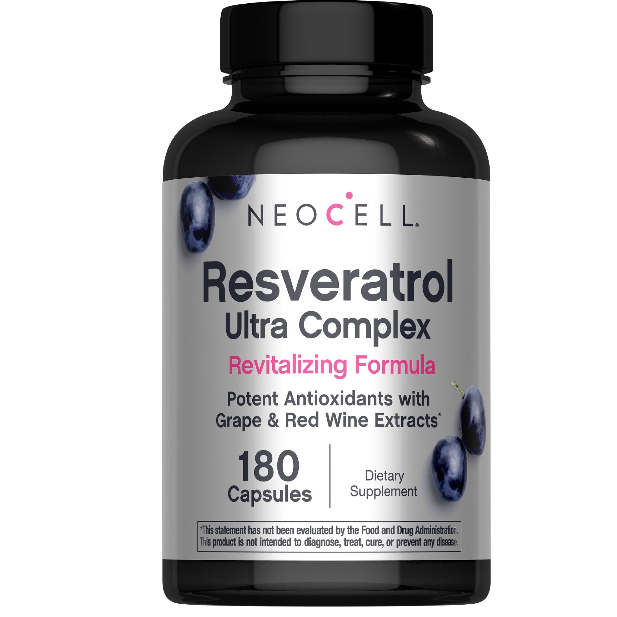 NeoCell Resveratrol Supplement | 180 Capsules | Trans Resveratrol Complex