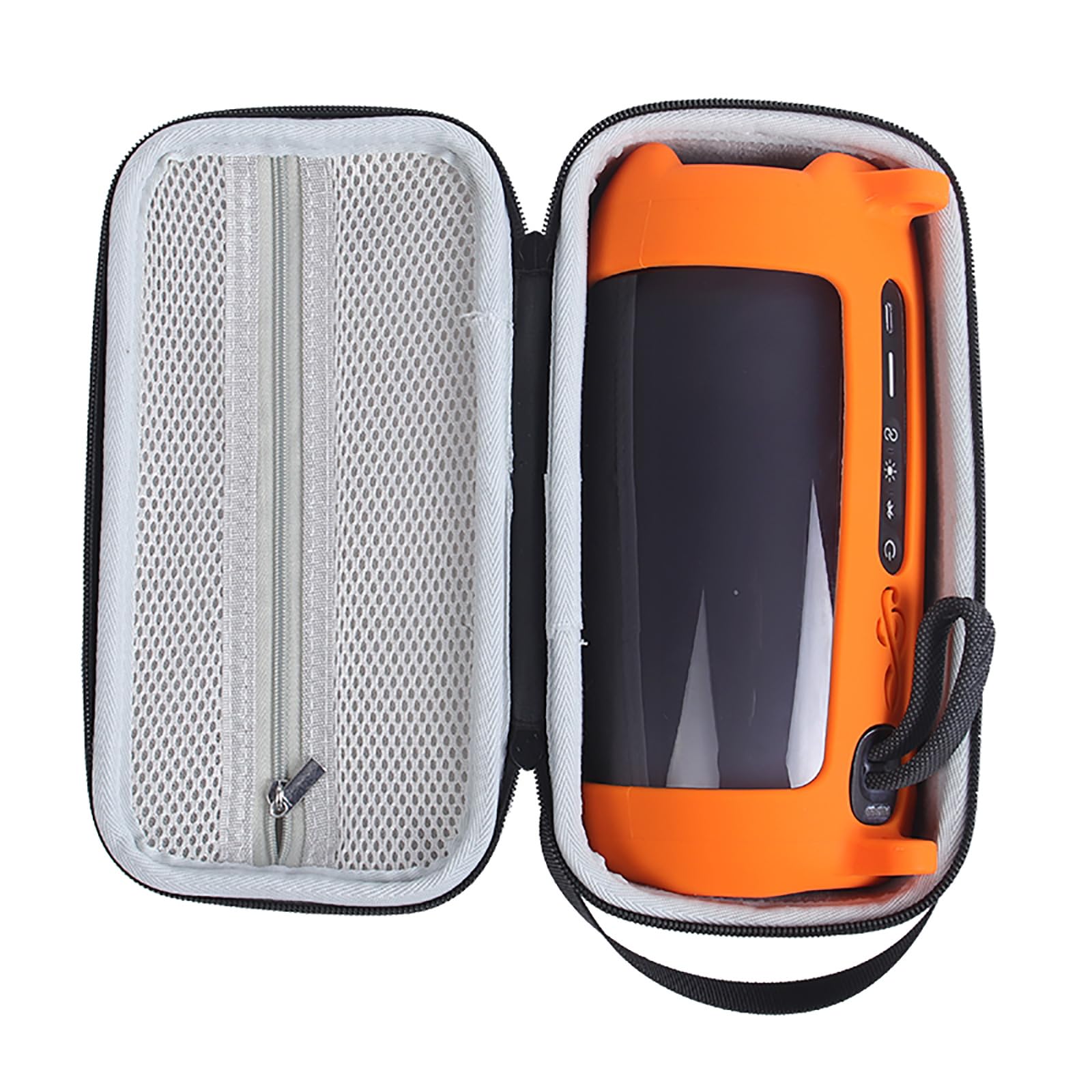 Scatola antigraffio in EVA + custodia in silicone Pulse5, custodia protettiva da viaggio con supporto quadrato