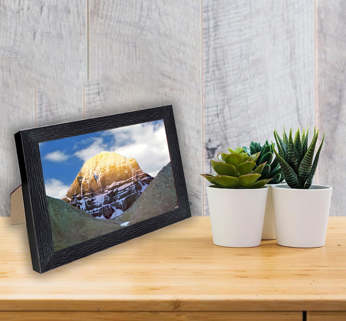 Poster n Frames PNF Adi Kailash Photo Frame|Bedroom, Living Room Walls|Acrylic Sheet For Gifts|Nature Scenery Photo Frame|Best Gifting Option (13858-12x18frame) 2
