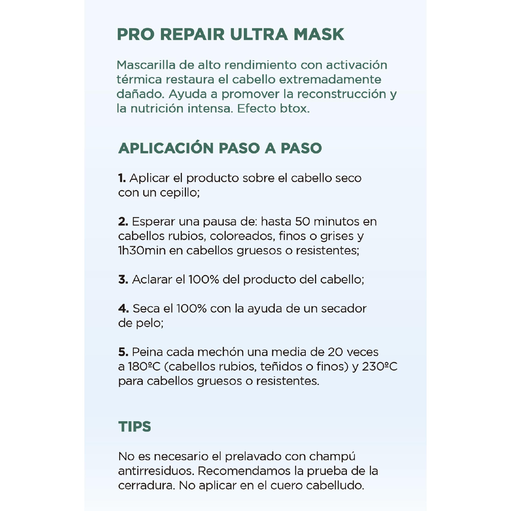 Let Me Be, BTX Capilar Pro Repair Ultra Mask One Step, Professional Volume Reducer, Coconut Oil Keratin and Collagen - Image 4