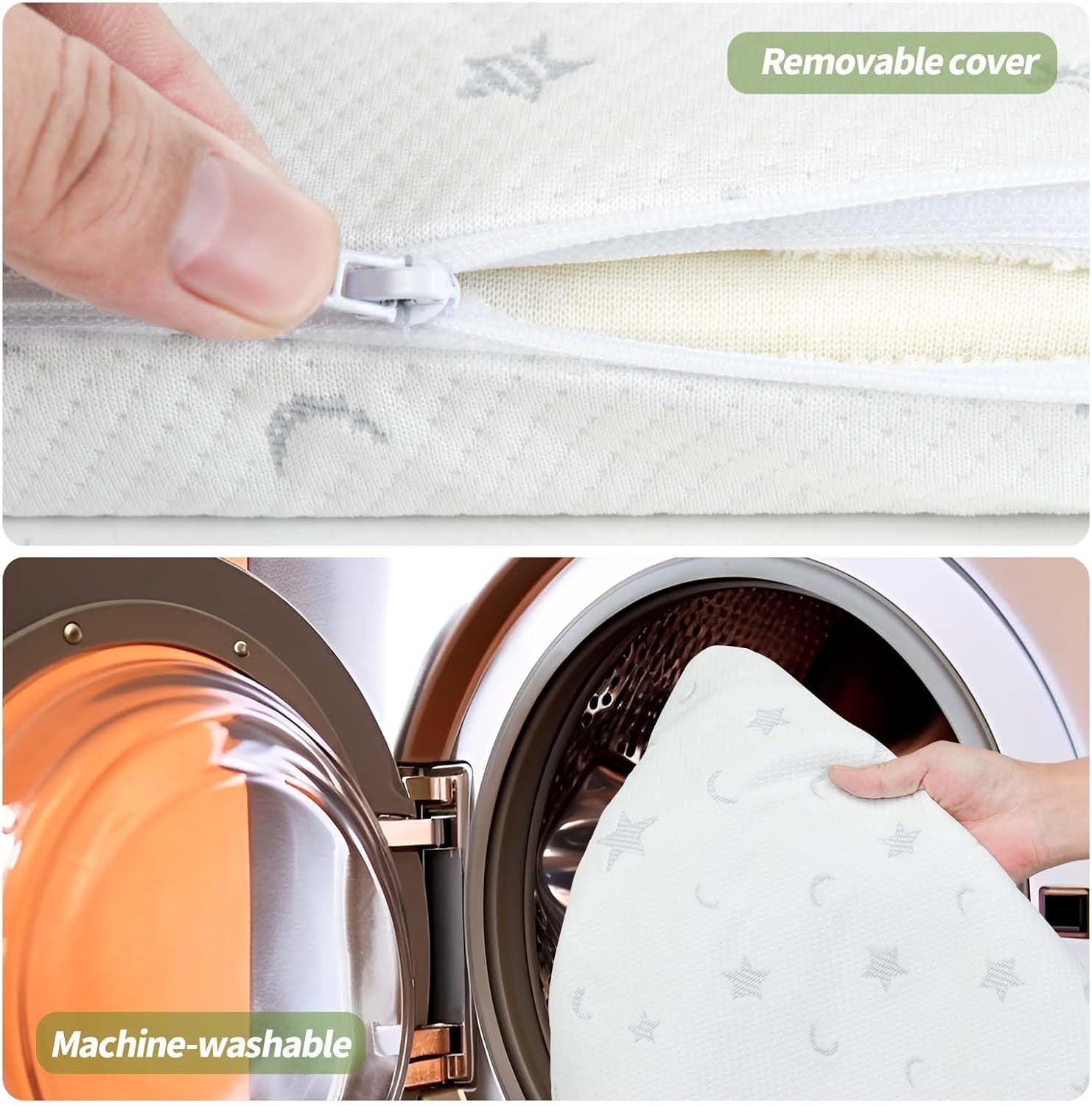 Pack and Play Mattress Pad 38"x26"x1.5" for Playpen and Playard, Soft Breathable Waterproof Cover, Baby Pack N Play Mattresses Topper