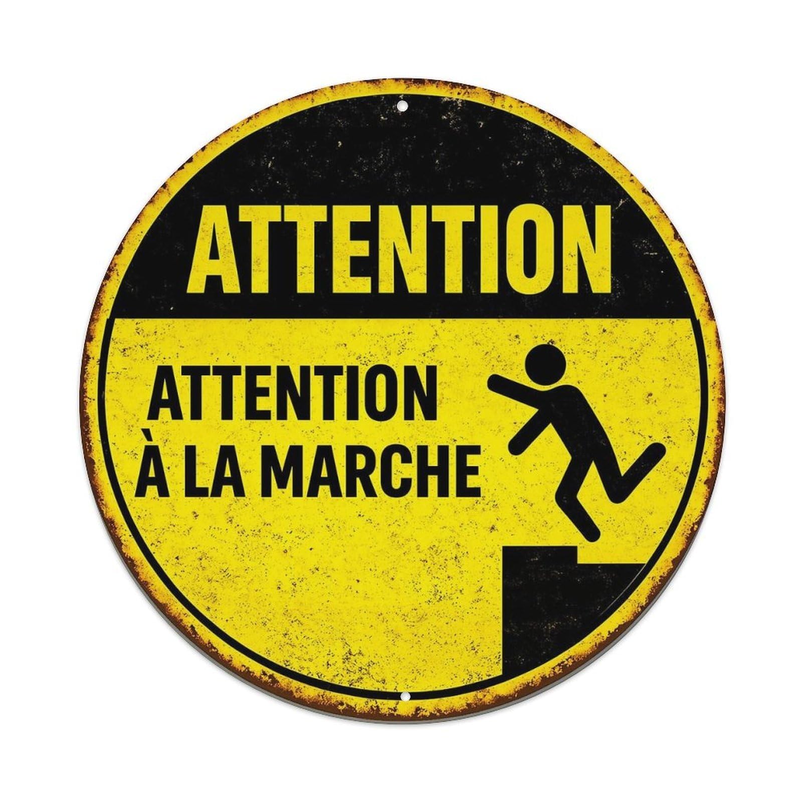 Attention Attention To The Walk Metal Tin Sign Plaque