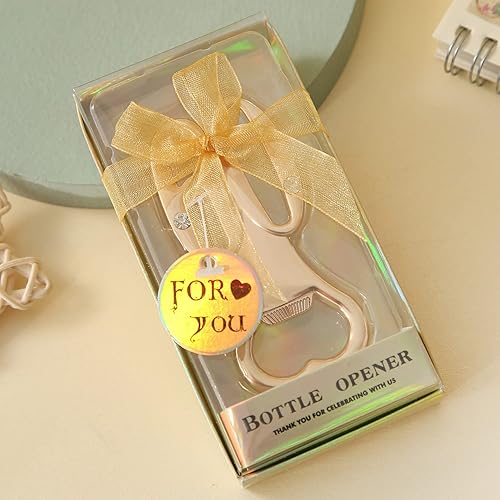 Miniatura 6 de Paquete de 24 abridores de botellas creativos para recuerdos de fiesta de 60 cumpleaños o regalos de fiesta de aniversario de boda, 60 regalos de