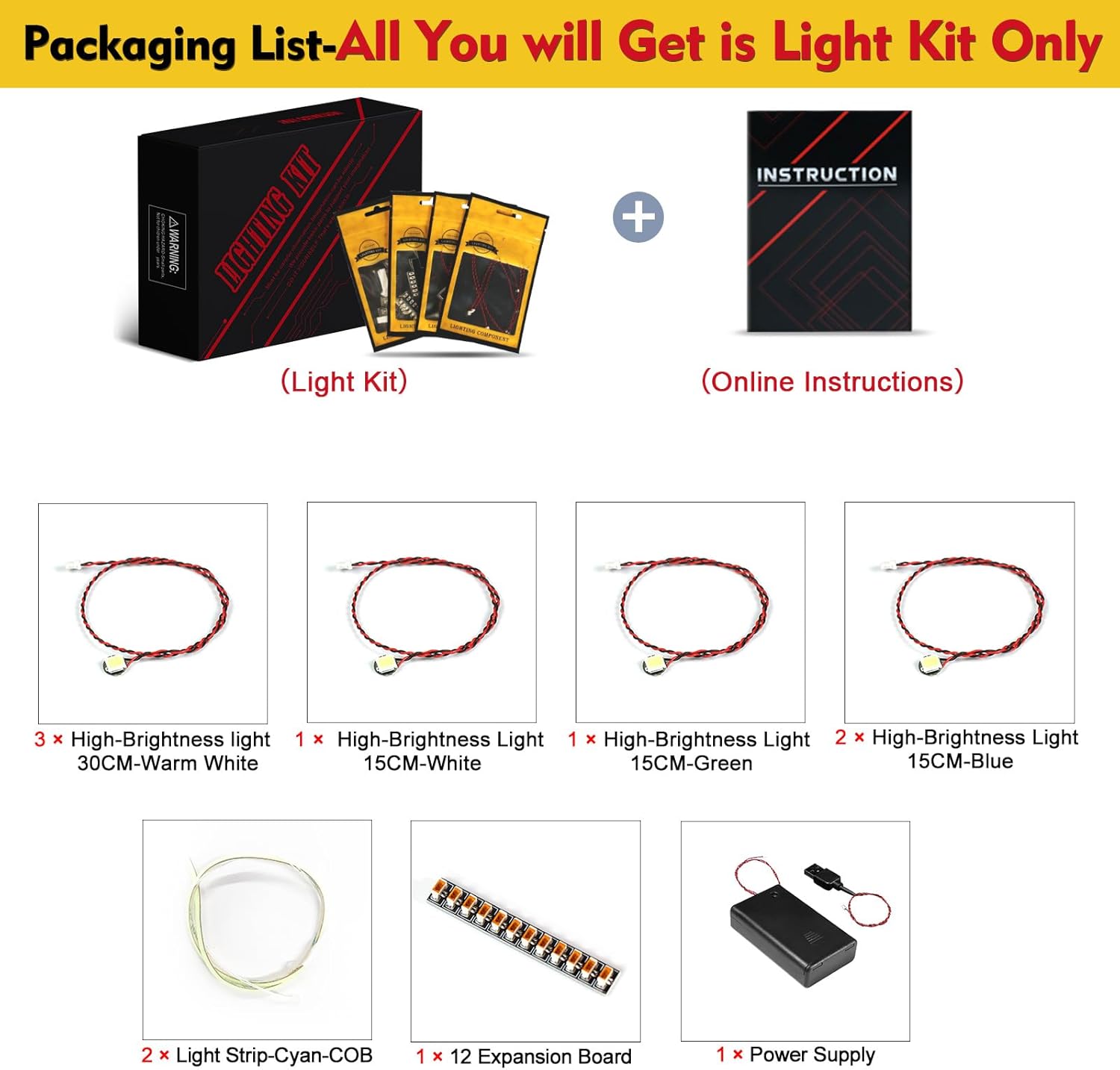 BrickBling Light Kit Compatible with Lego Kingfisher Bird 10331, Home and Office Décor Lights, Great Gift for Mother's Day (Lights Only, No Bricks)